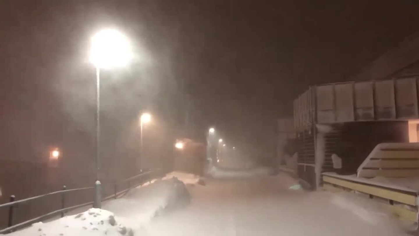 Snø på Lunheim