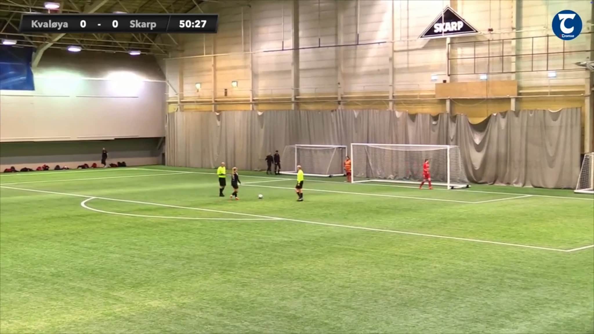 Se straffesparkene fra iTromsø-cup søndag Plasseringskamp 1, Kvaløya - Skarp