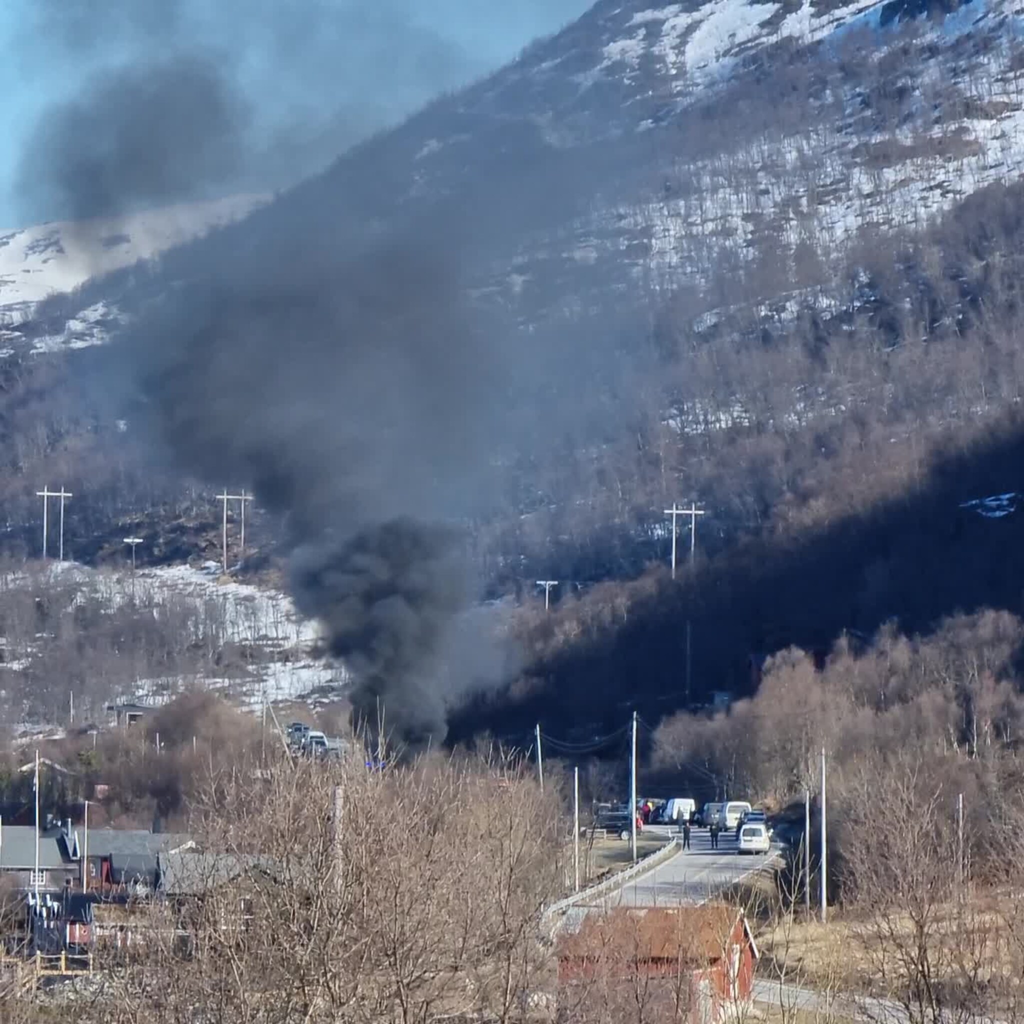 Bilbrann på Ringvassøya