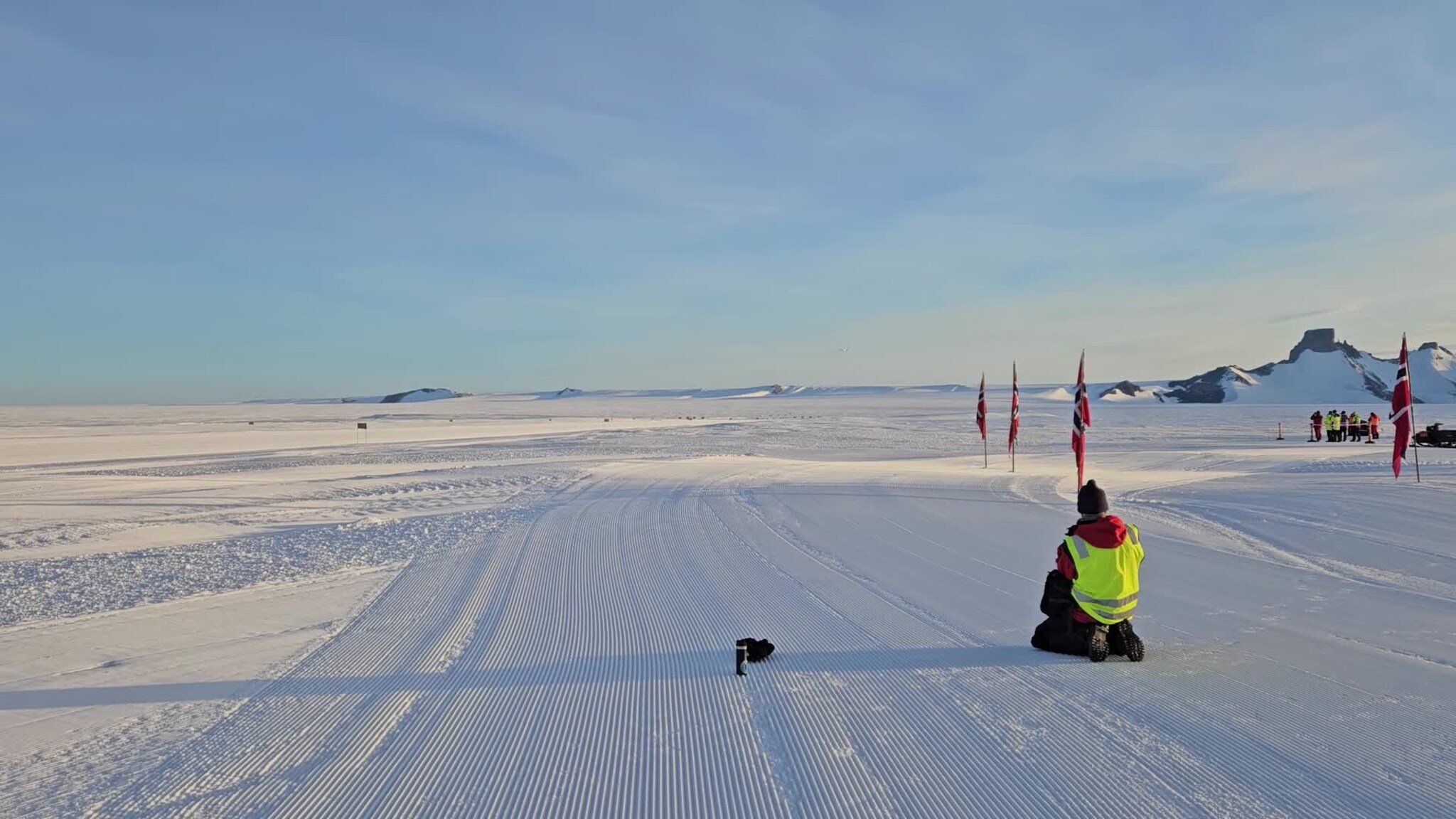 Landing på Troll-basen