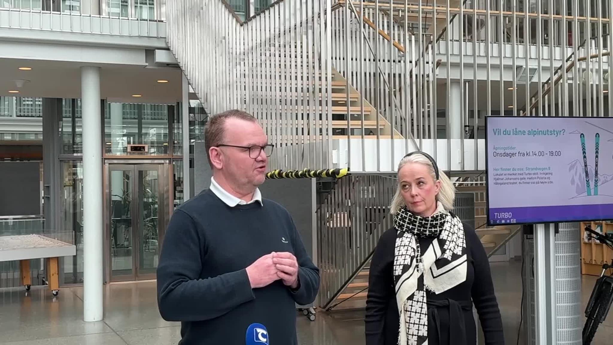 Pressekonferanse fra rådhuset