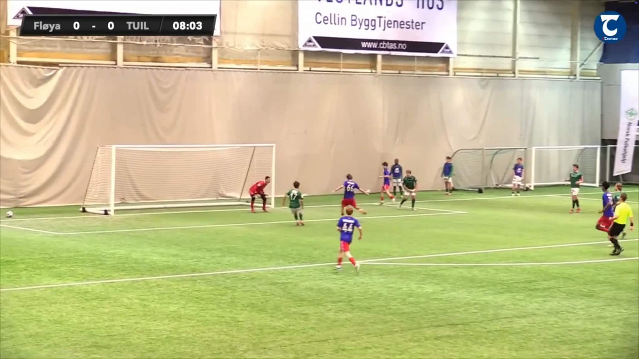 Se målet fra Tromsø-cup søndag bronzefinale herrer Fløya - TUIL 0 - 1
