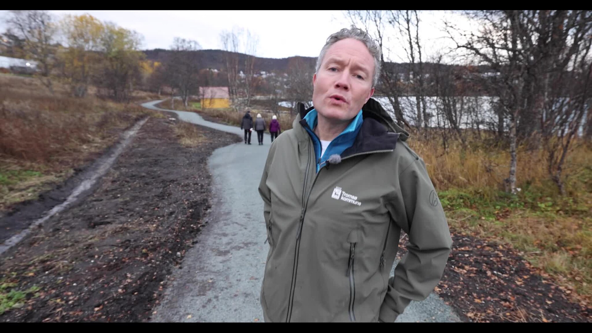 Henrik Romsaas er glad for den nye turveien i Hamna