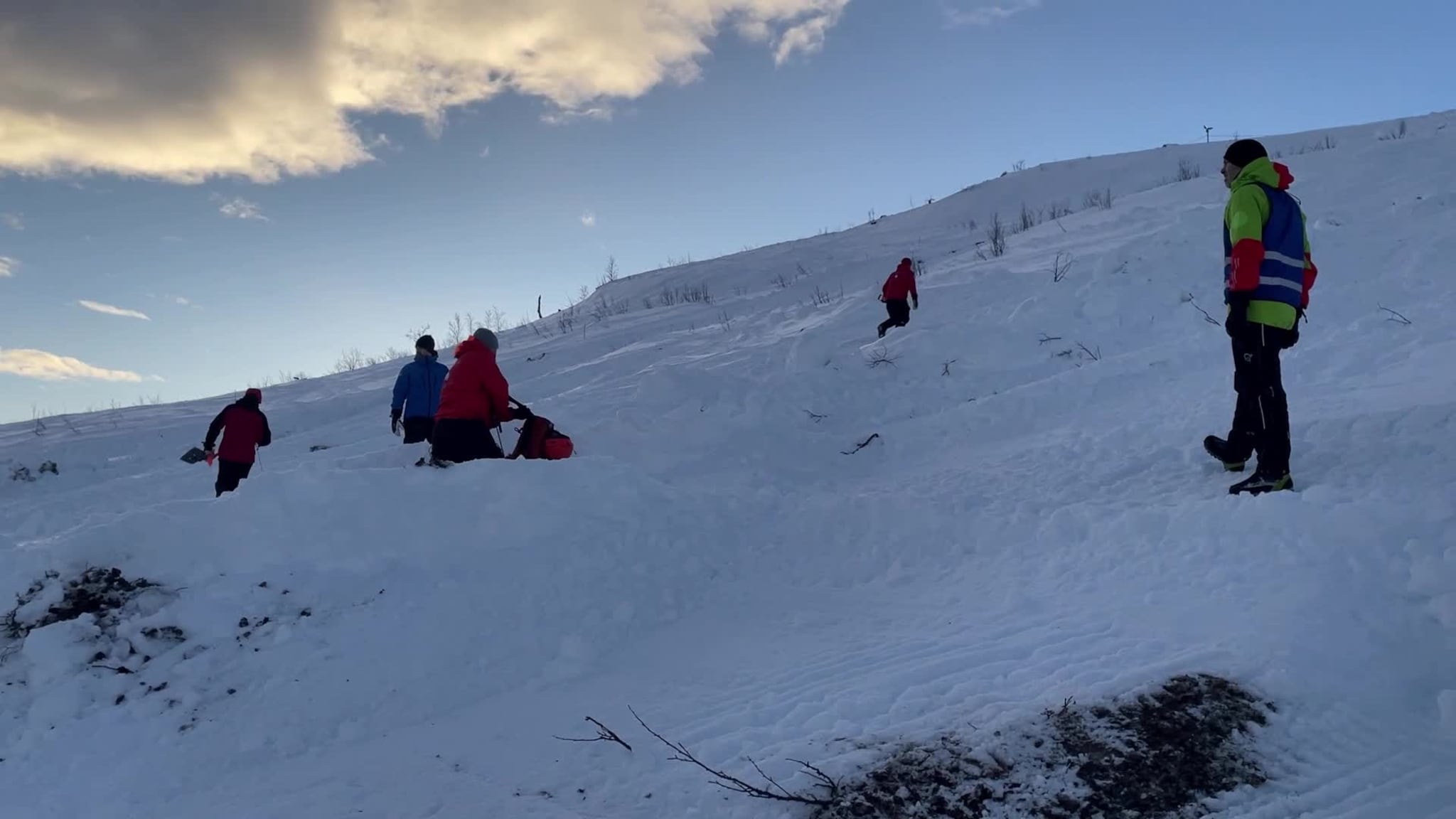 Skredøvelse i Kroken