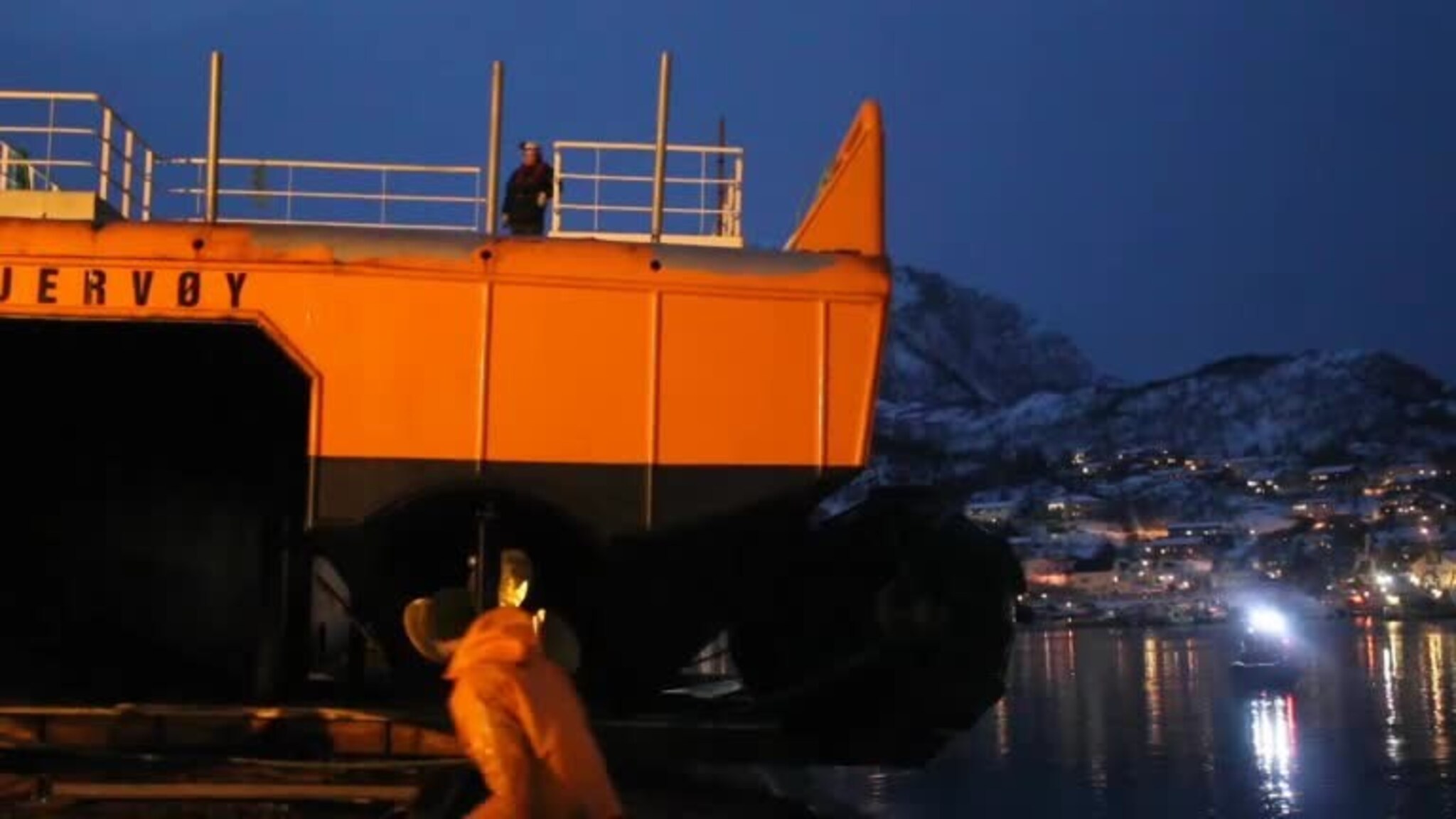 Sjøsetting på Skjervøy