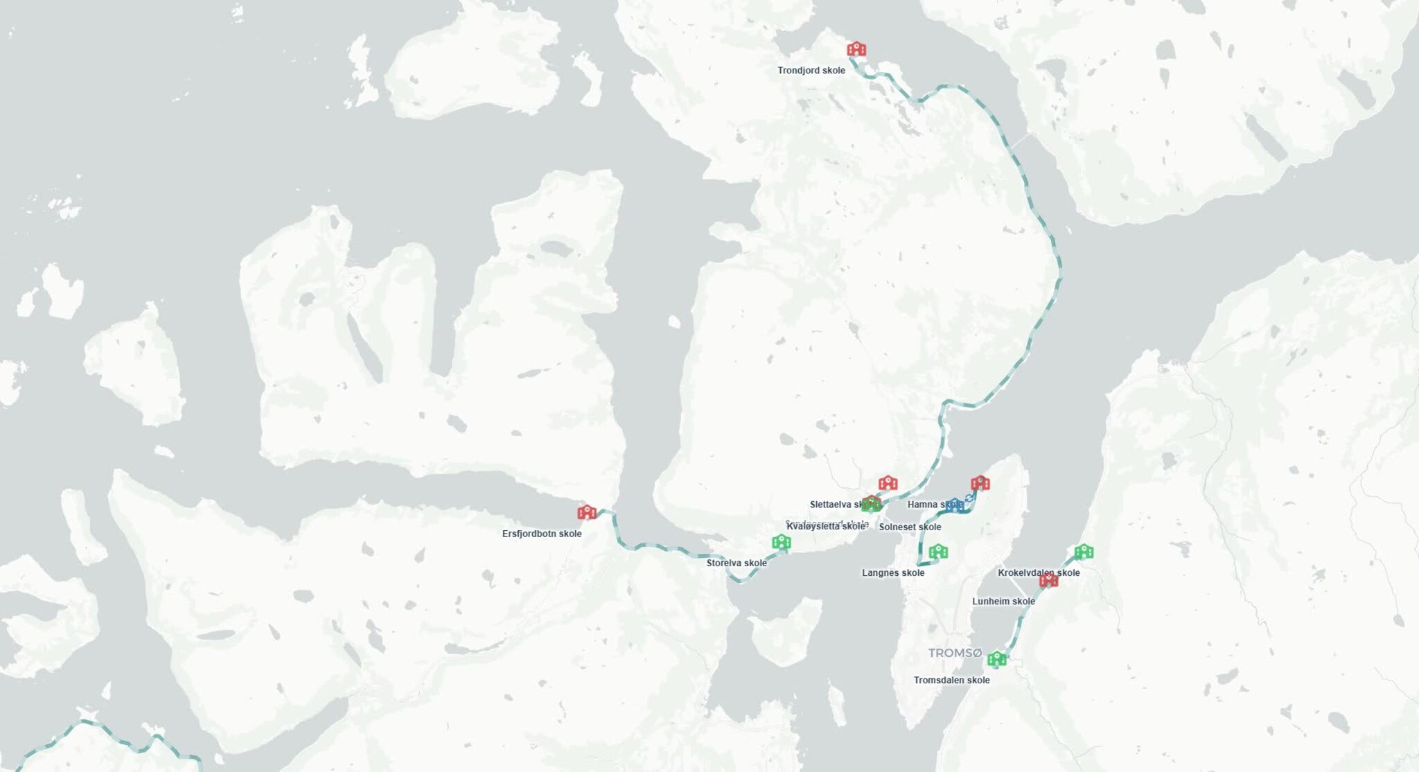 Sjekk skolekartet til iTromsø
