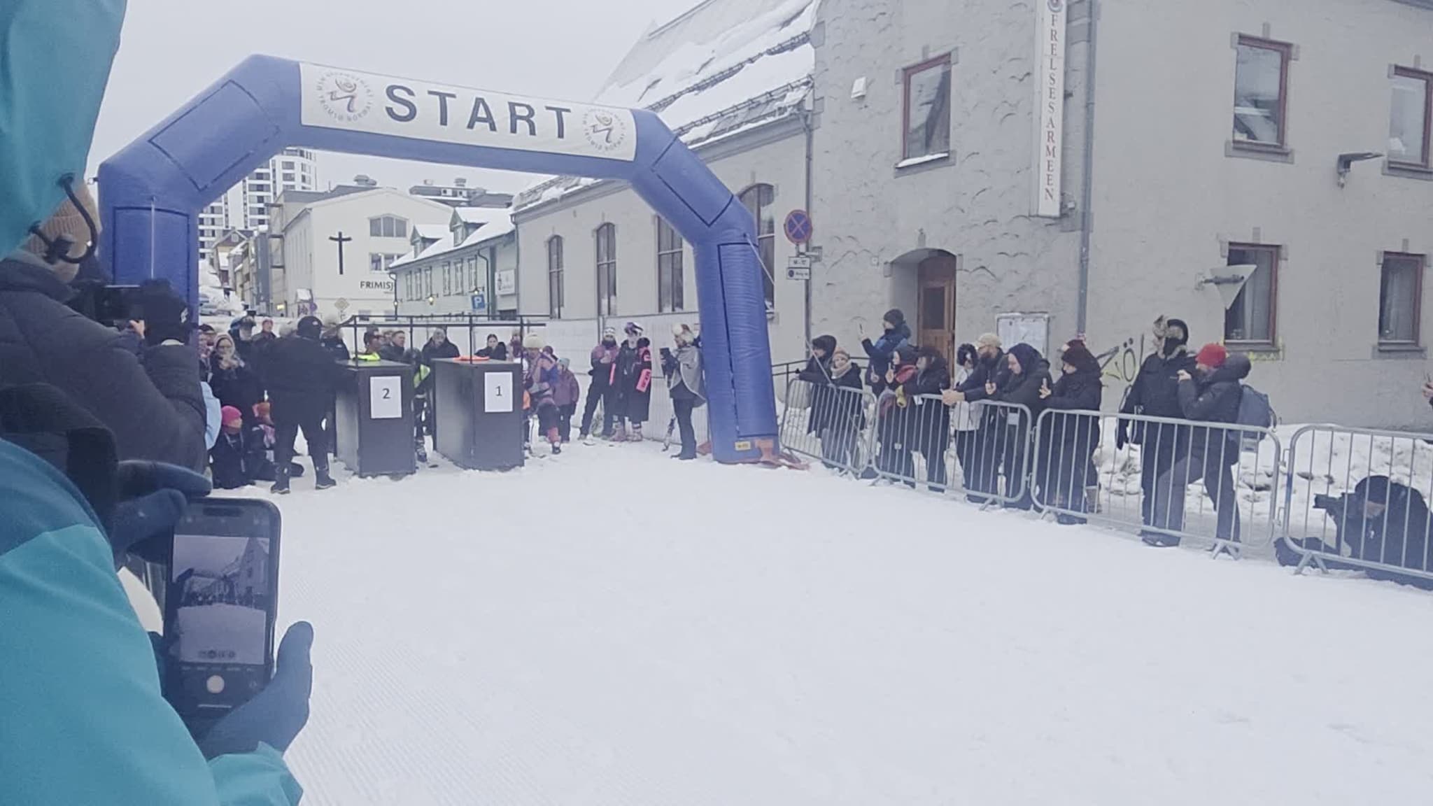 Junior løpet fra startlinjen