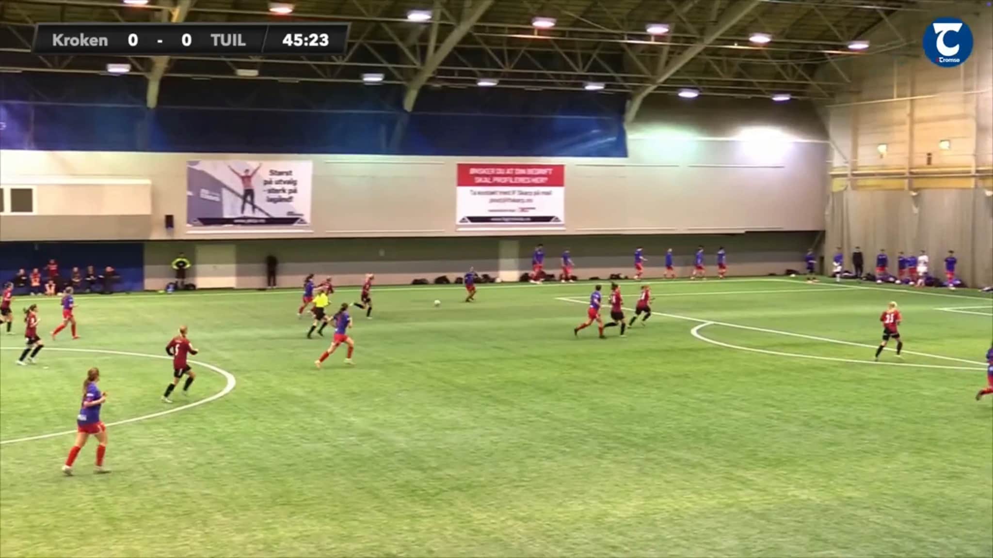 Se målet fra Tromsø-cup søndag bronzefinale damer Kroken - TUIL 0 - 1