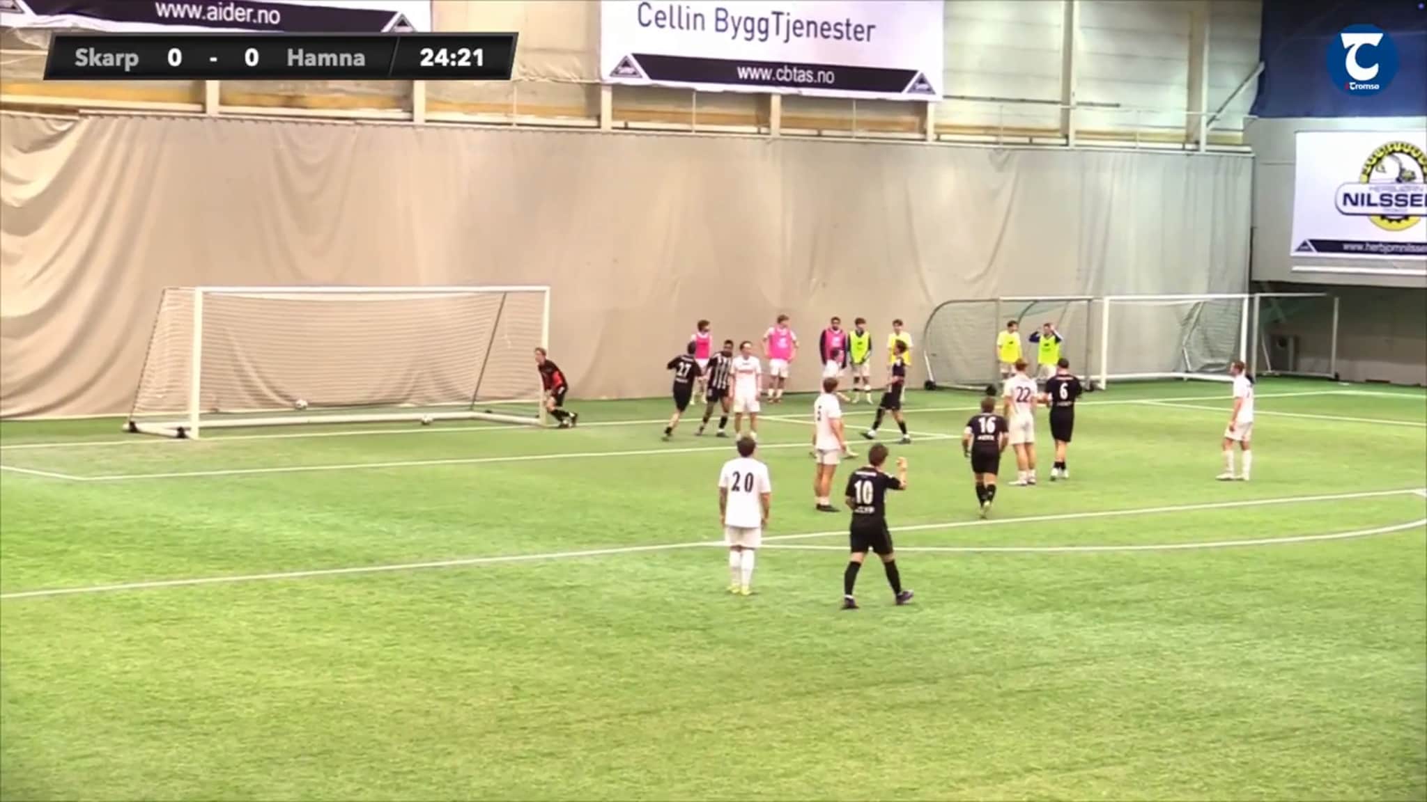 Se målet fra iTromsø-cup lørdag kamp 12 Skarp - Hamna, 2 - 1
