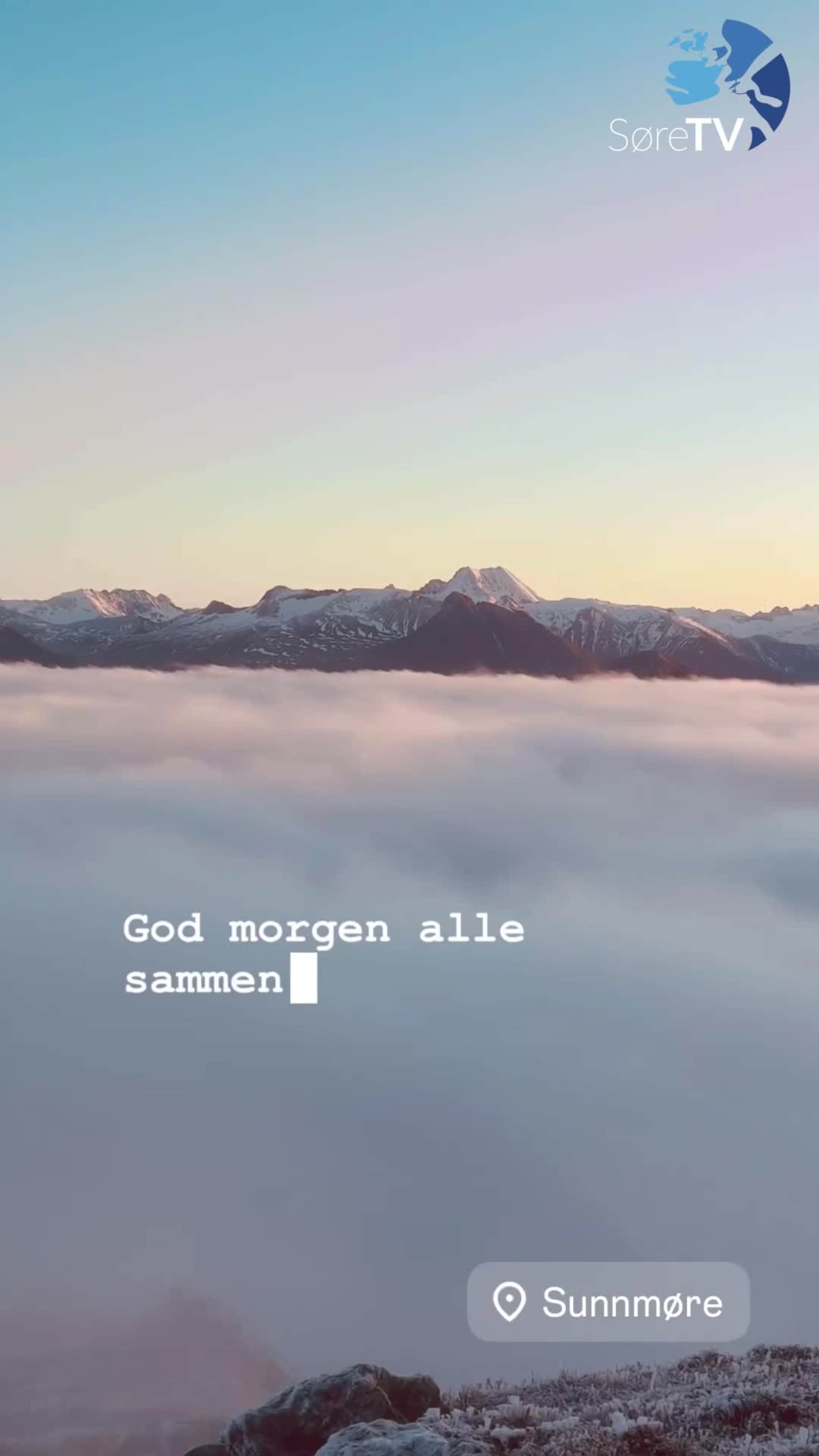 Vintermorgon på Laupsnipa