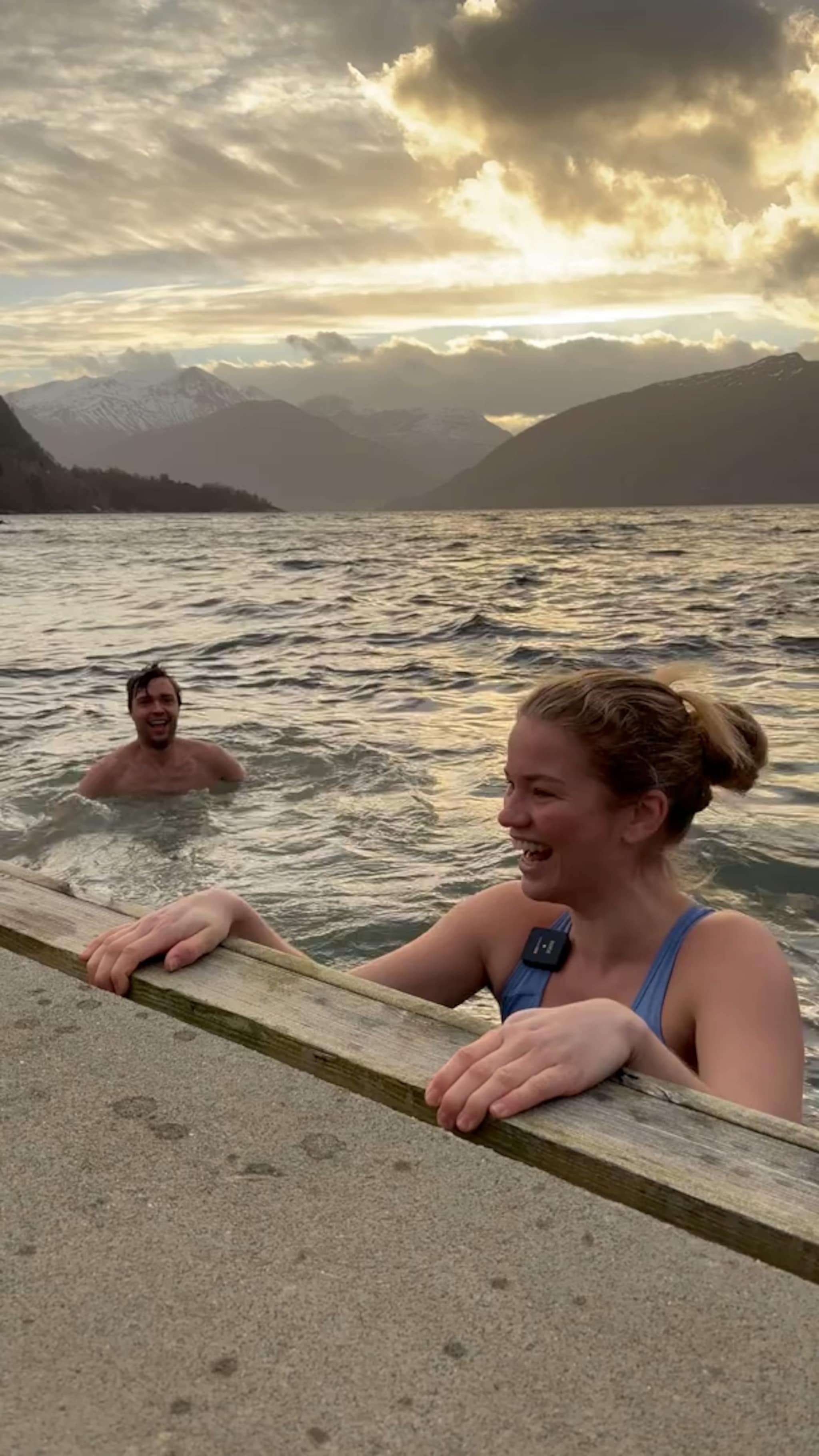 Startar kvar søndag med isbad