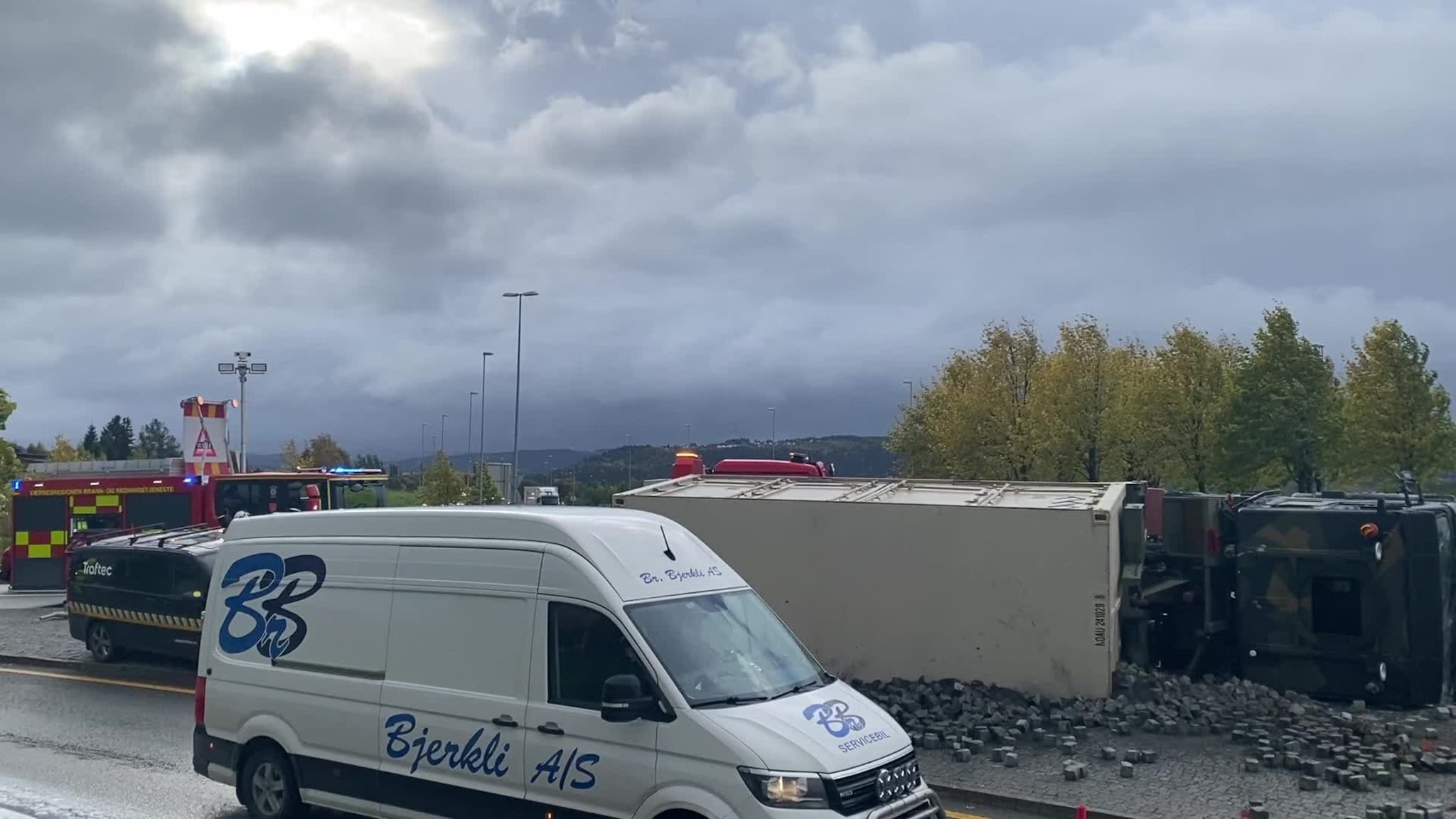 Opprydning etter ulykke