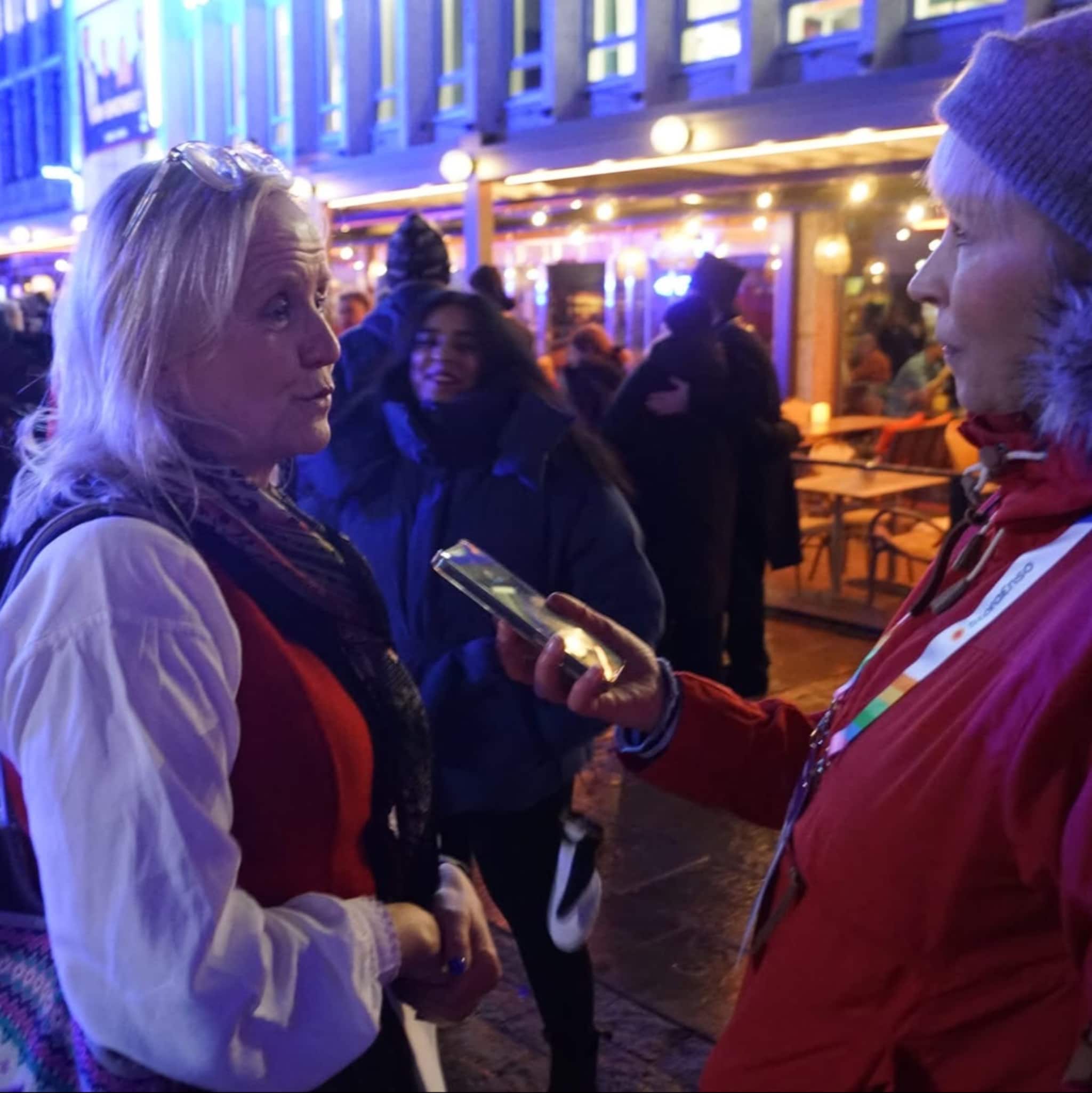Skipresidenten fikk låne pledd av kronprinsessen