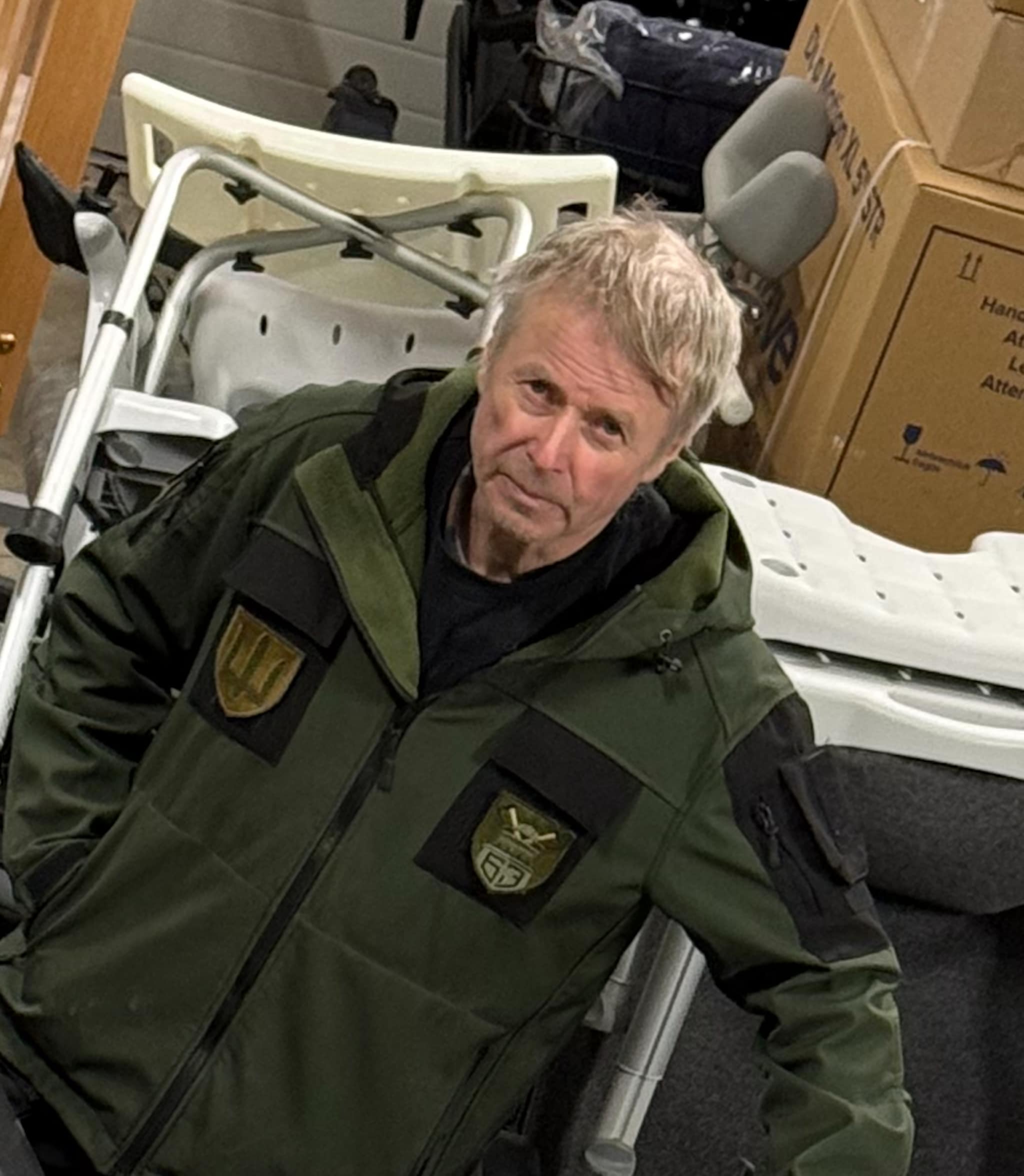 Ole Jørgen Kjellmark skal frakte medisinsk utstyr til Ukraina