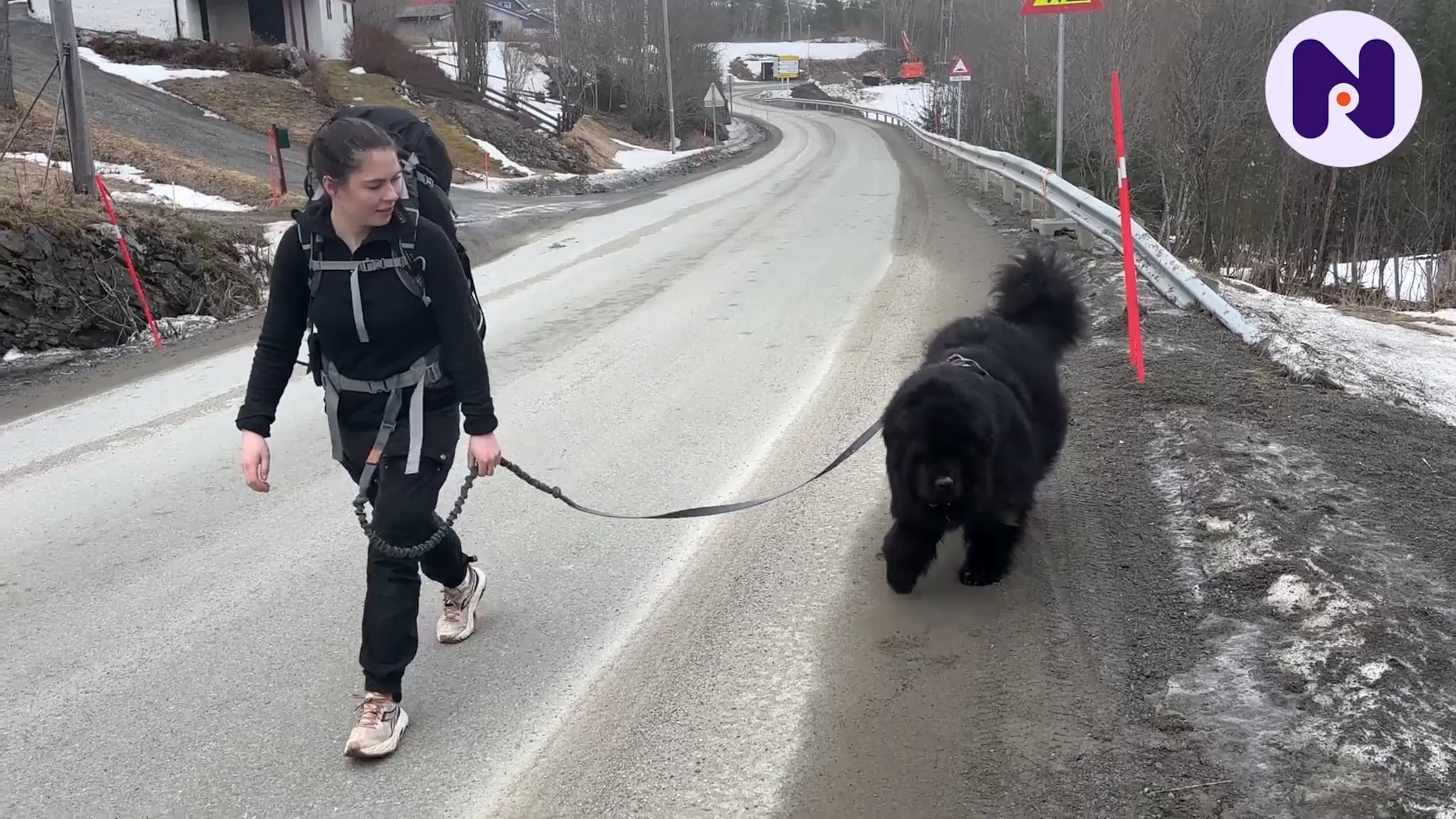 Etter flere mil langs veien: Nå nærmer Sara og Albert seg Trondheim
