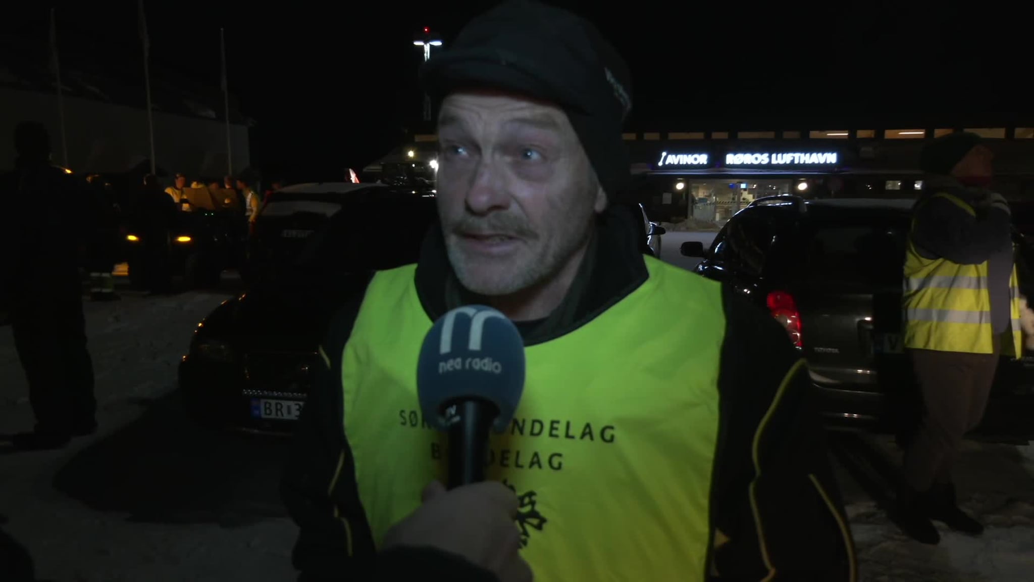 Jan Moen på flyplassen