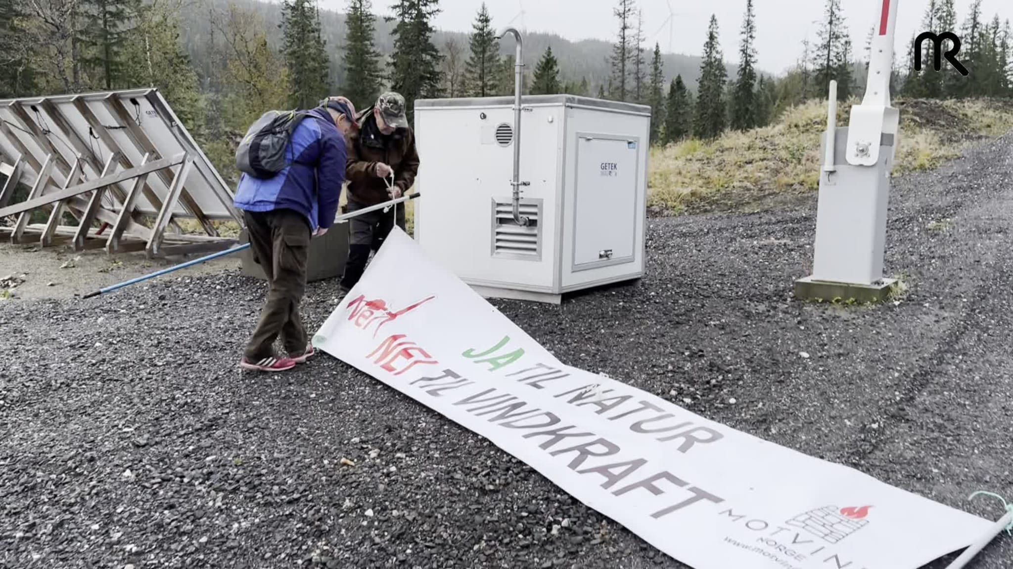 Aksjon mot vindkraftutbygging