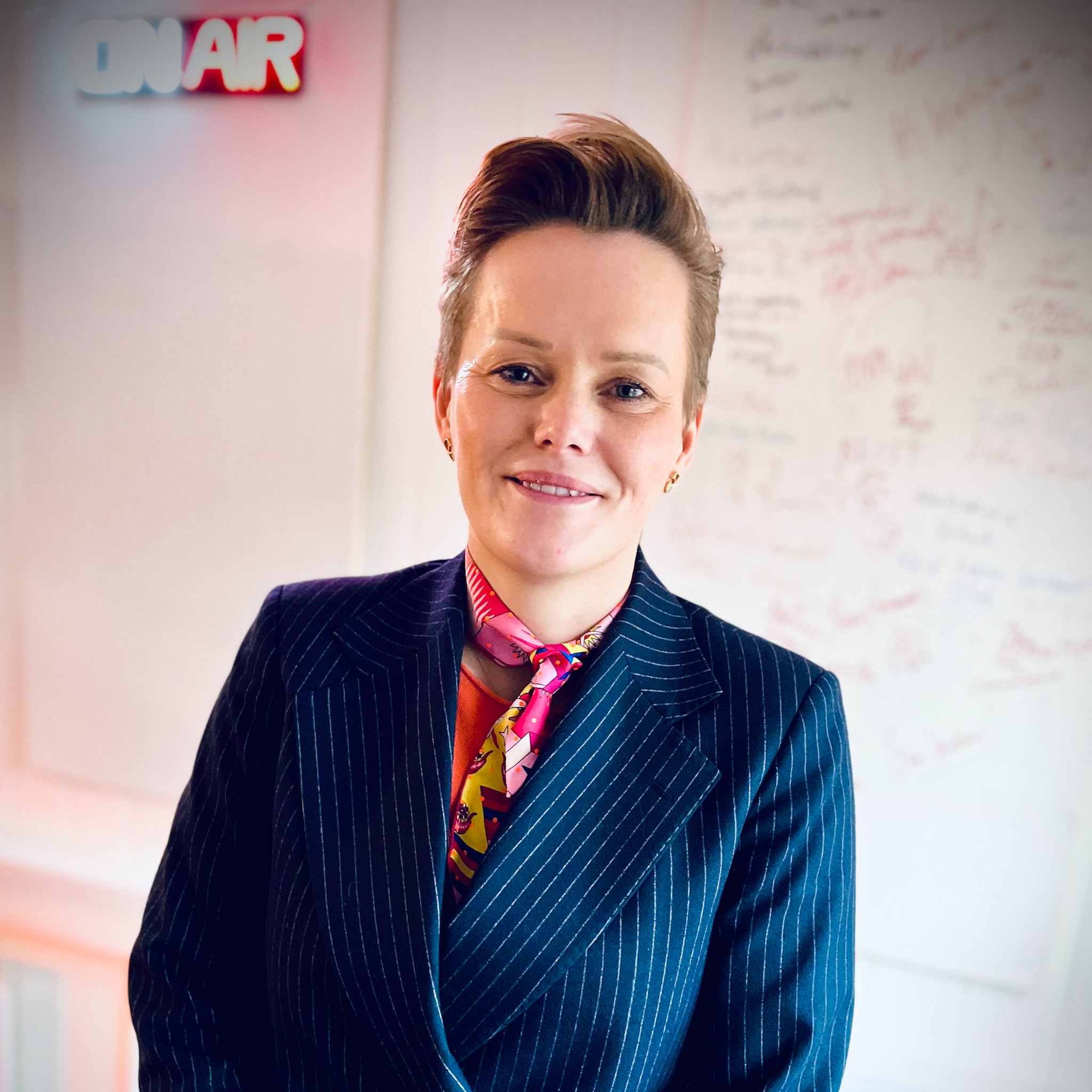 Teaterdirektør Ida Elisabeth Dønheim på radiobesøk