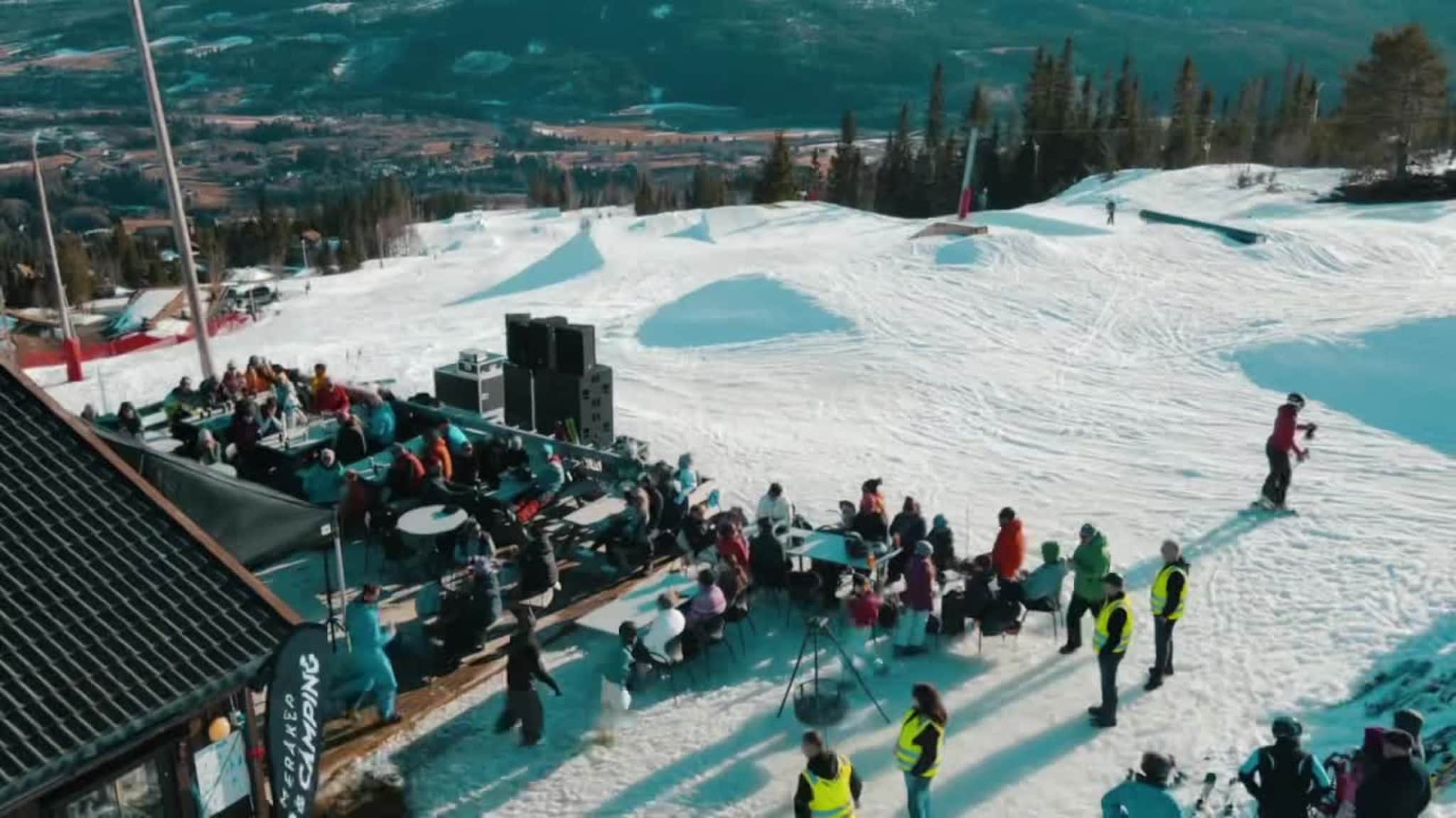 Video fra Meråker alpinsenter påskeaften