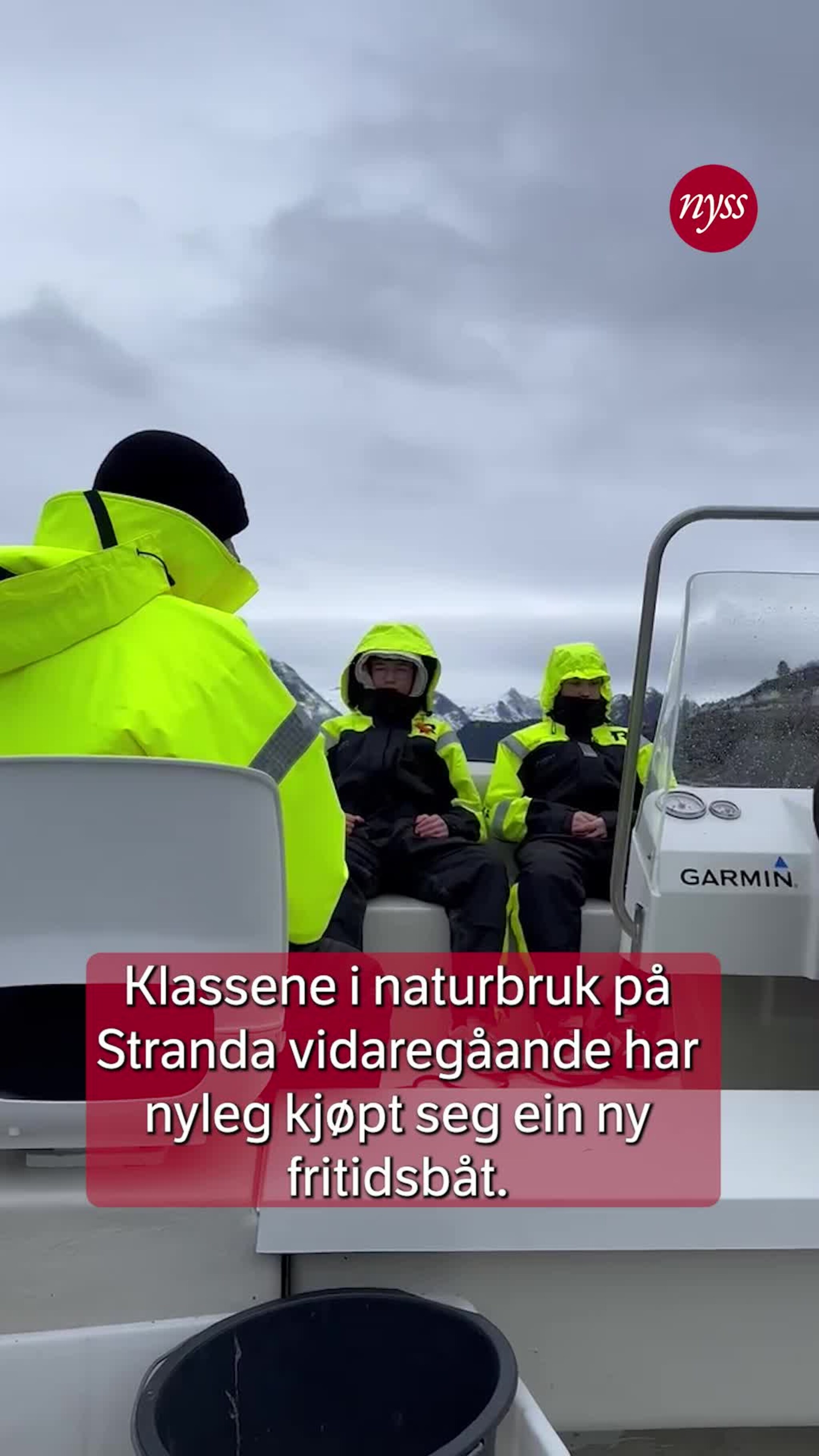 Ny fritidsbåt hos Stranda vgs