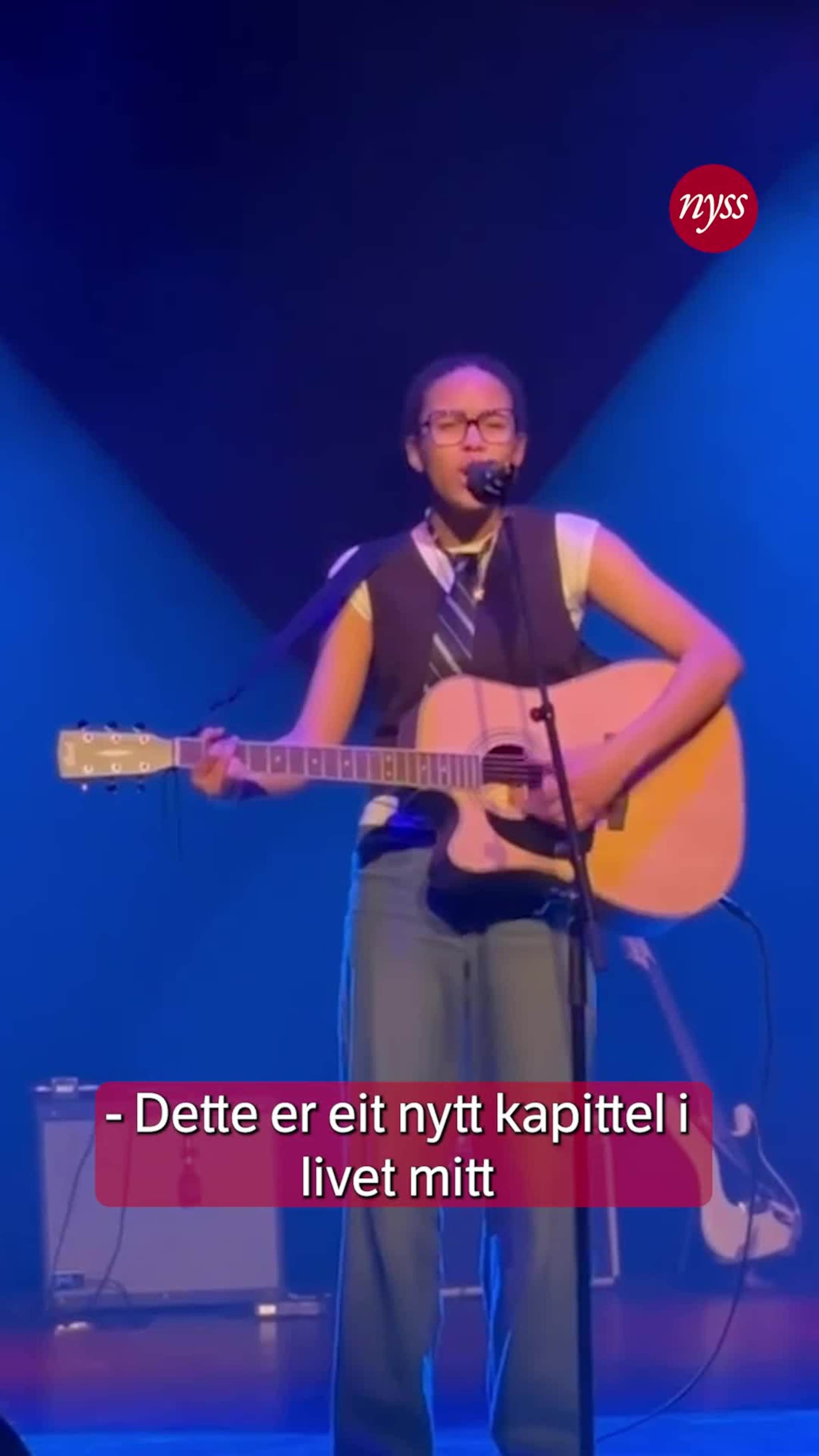 Framførte eigenkomponert song under UKM