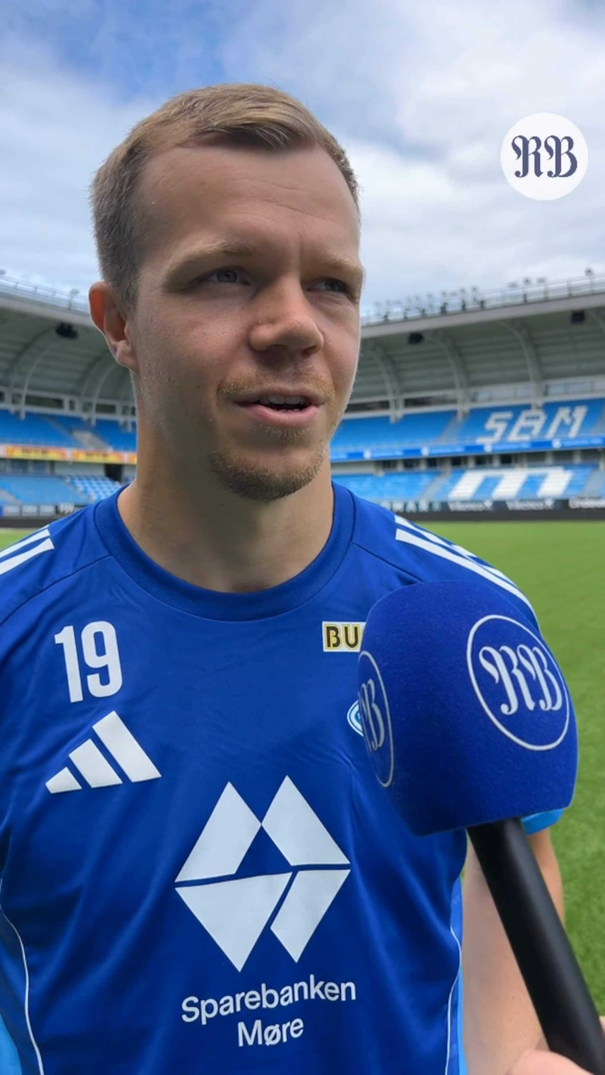 Eirik Haugan før kampen mot FFK