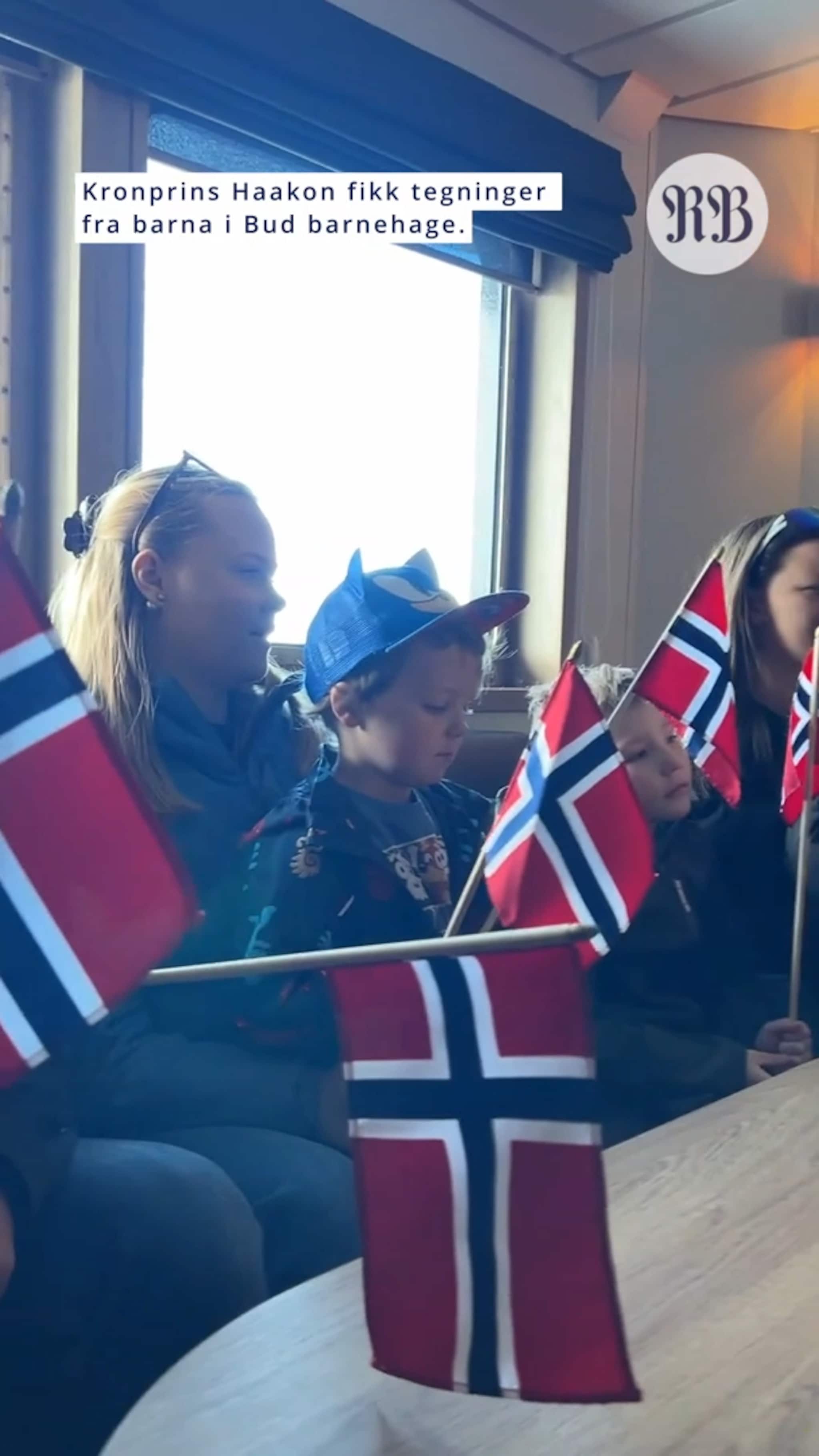 Barna i Bud møtte Kronprinsen