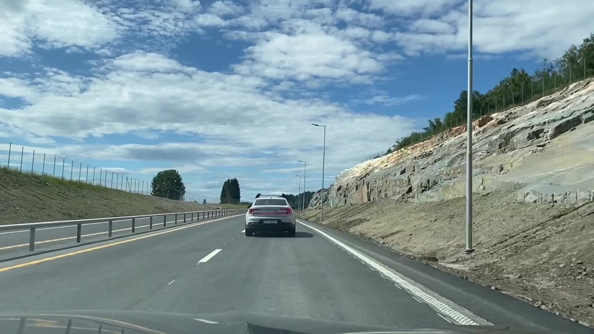 Prøvekjøring av den splitter nye «sjukehusvegen»