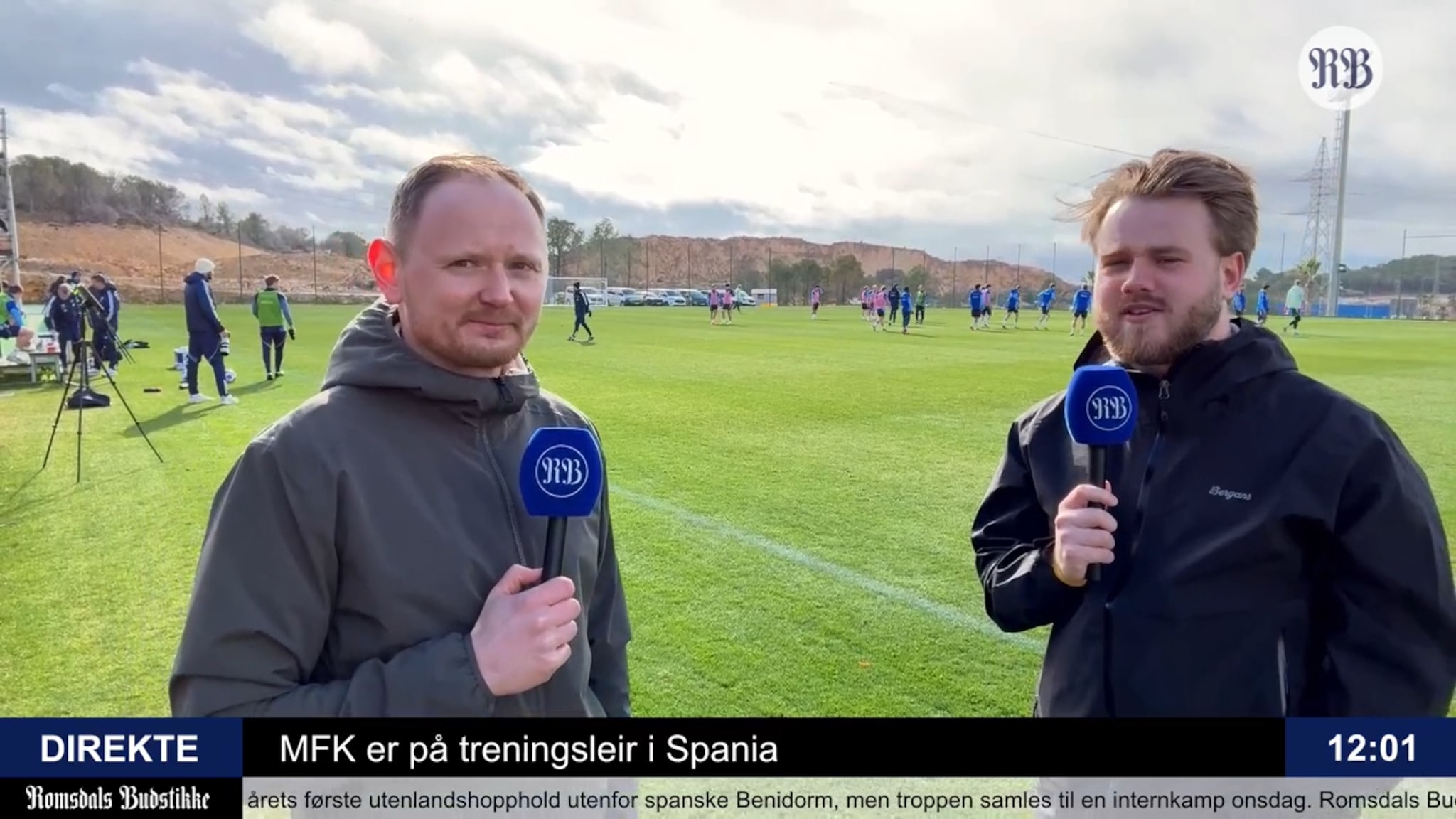 Vi sendte direkte fra treningsleiren i Spania