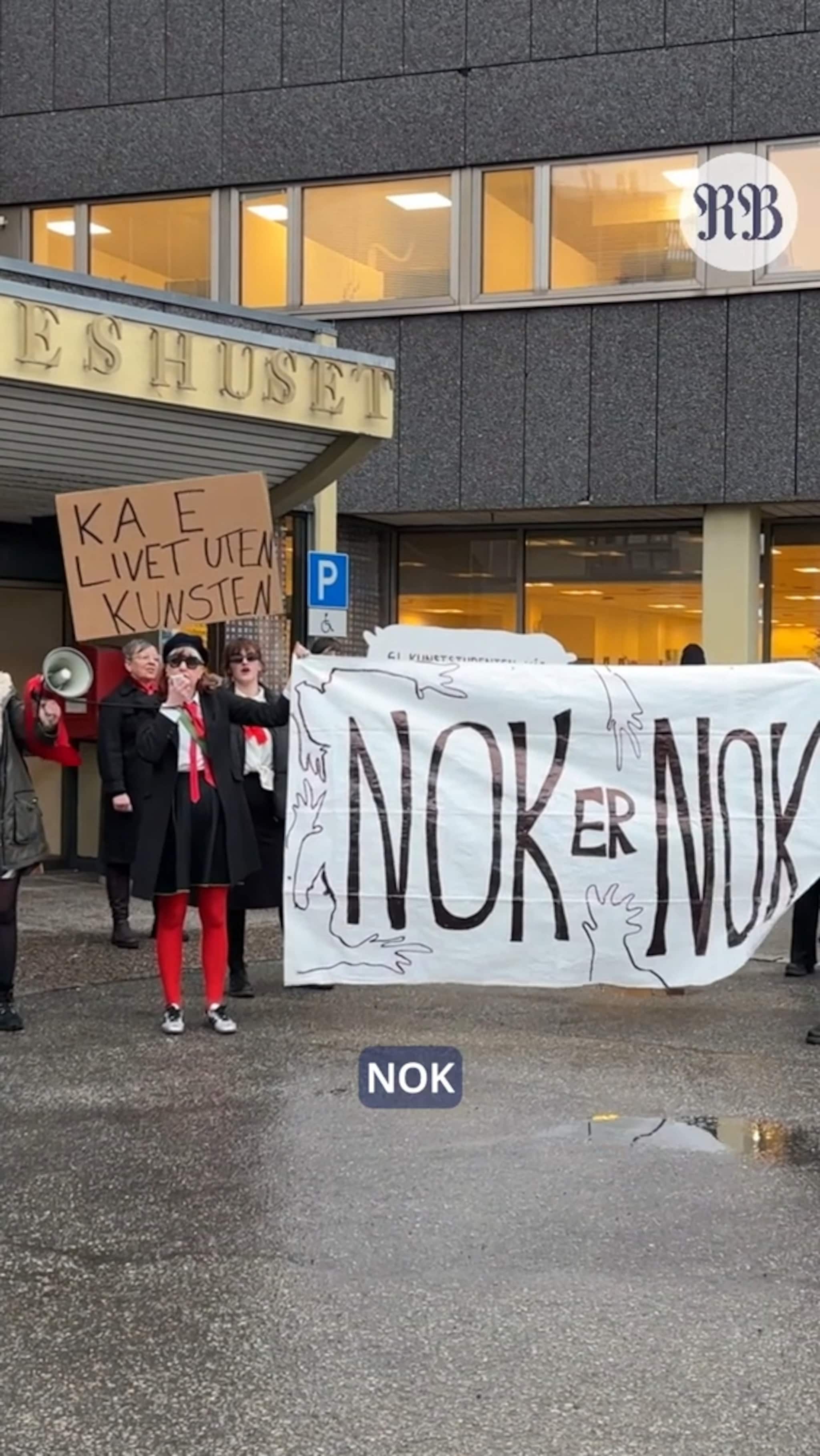 Kunstnere aksjonerer mot kuttforslag