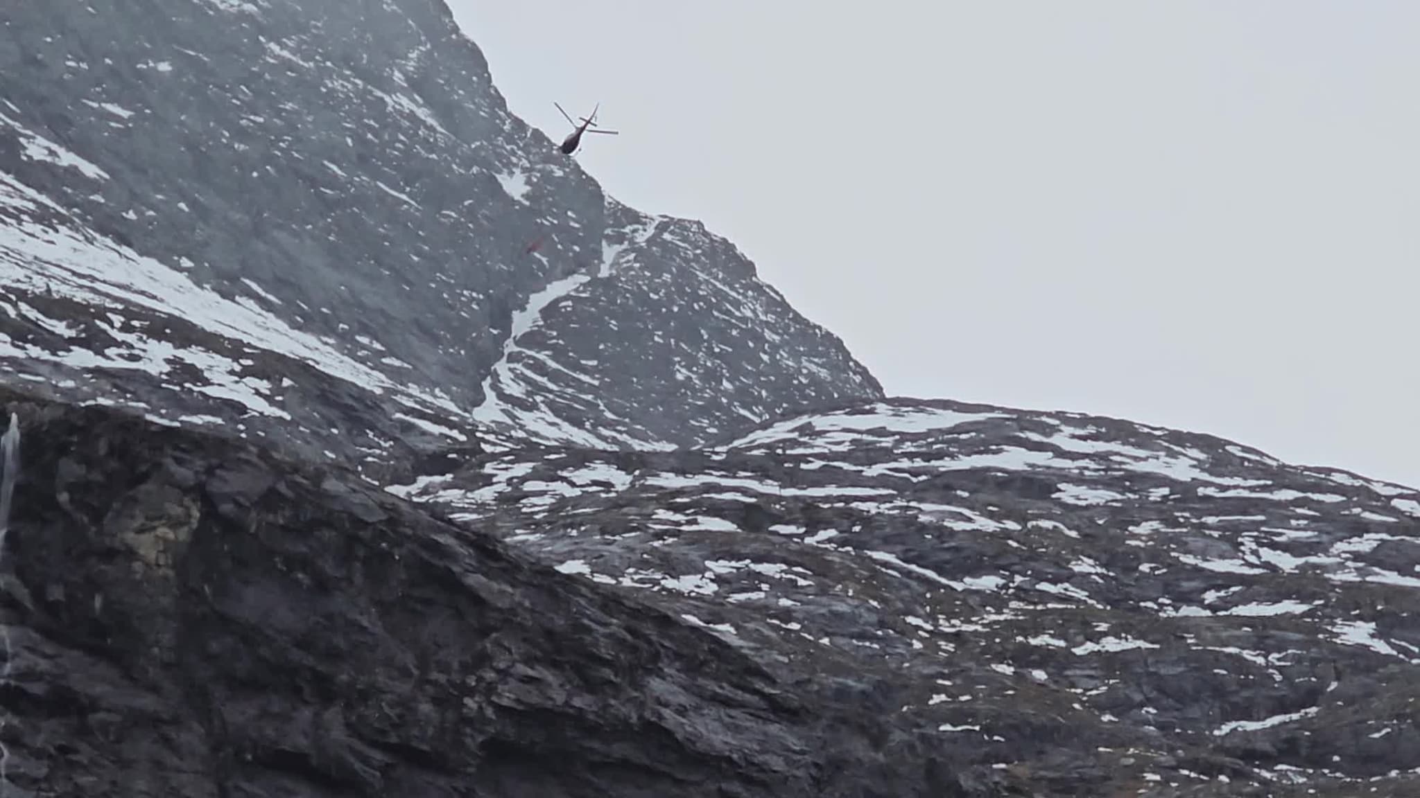 Vannbombing av Kjelstadlinja på Trollstigen