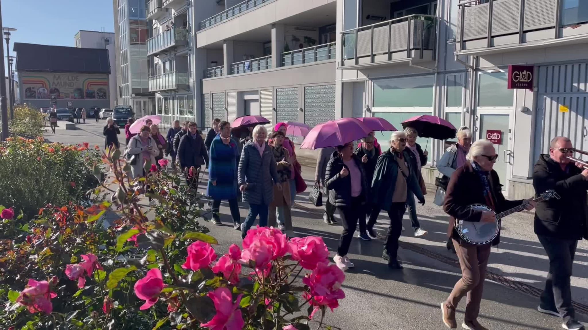 Rosa sløyfe-aksjon i Molde