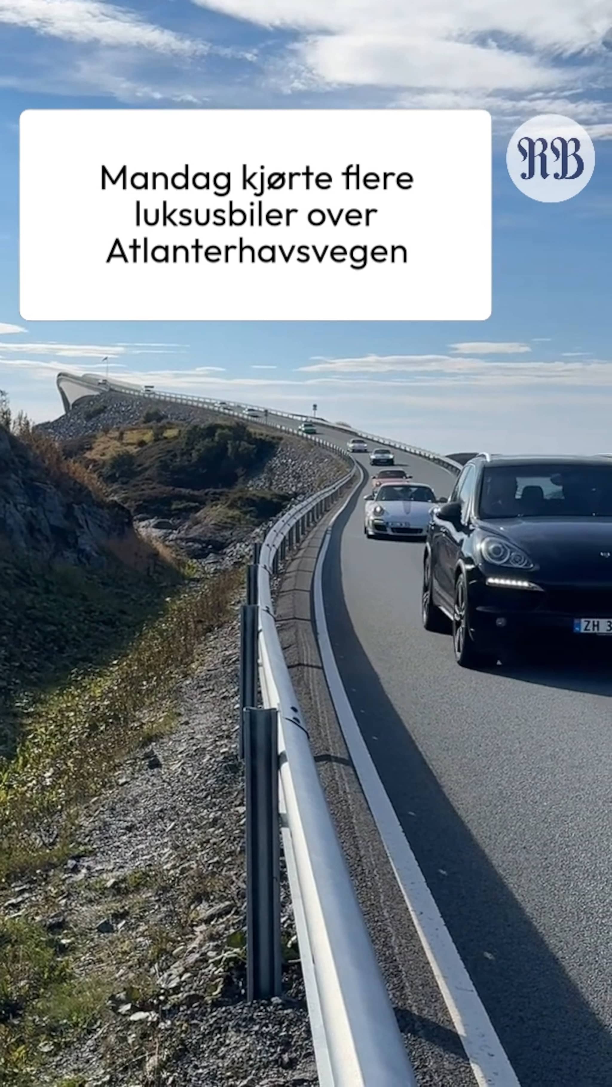 Luksusbiler på Atlanterhavsvegen