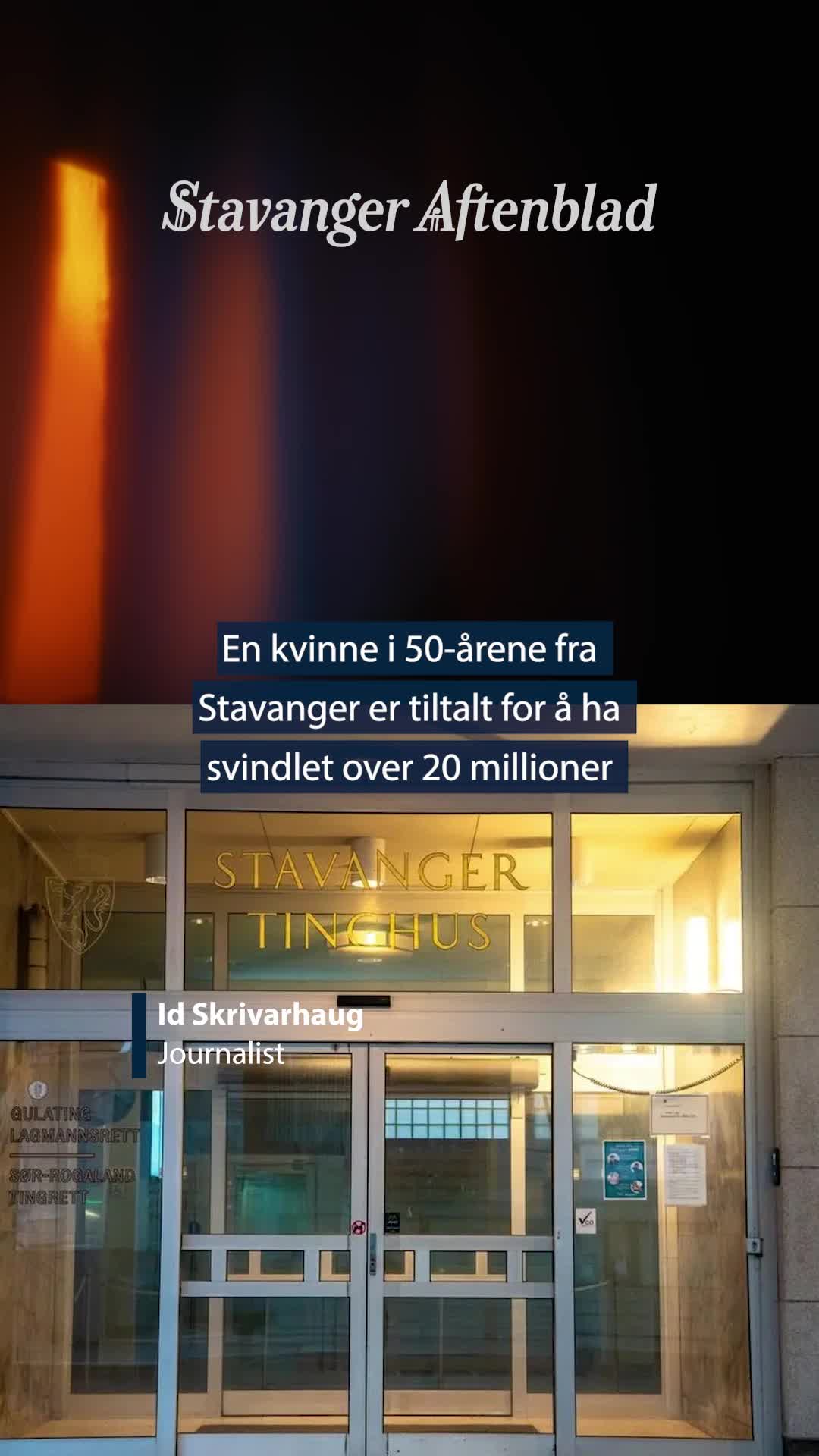 Forhåndsvisning av Kvinne tiltalt for millionsvindel av to menn
