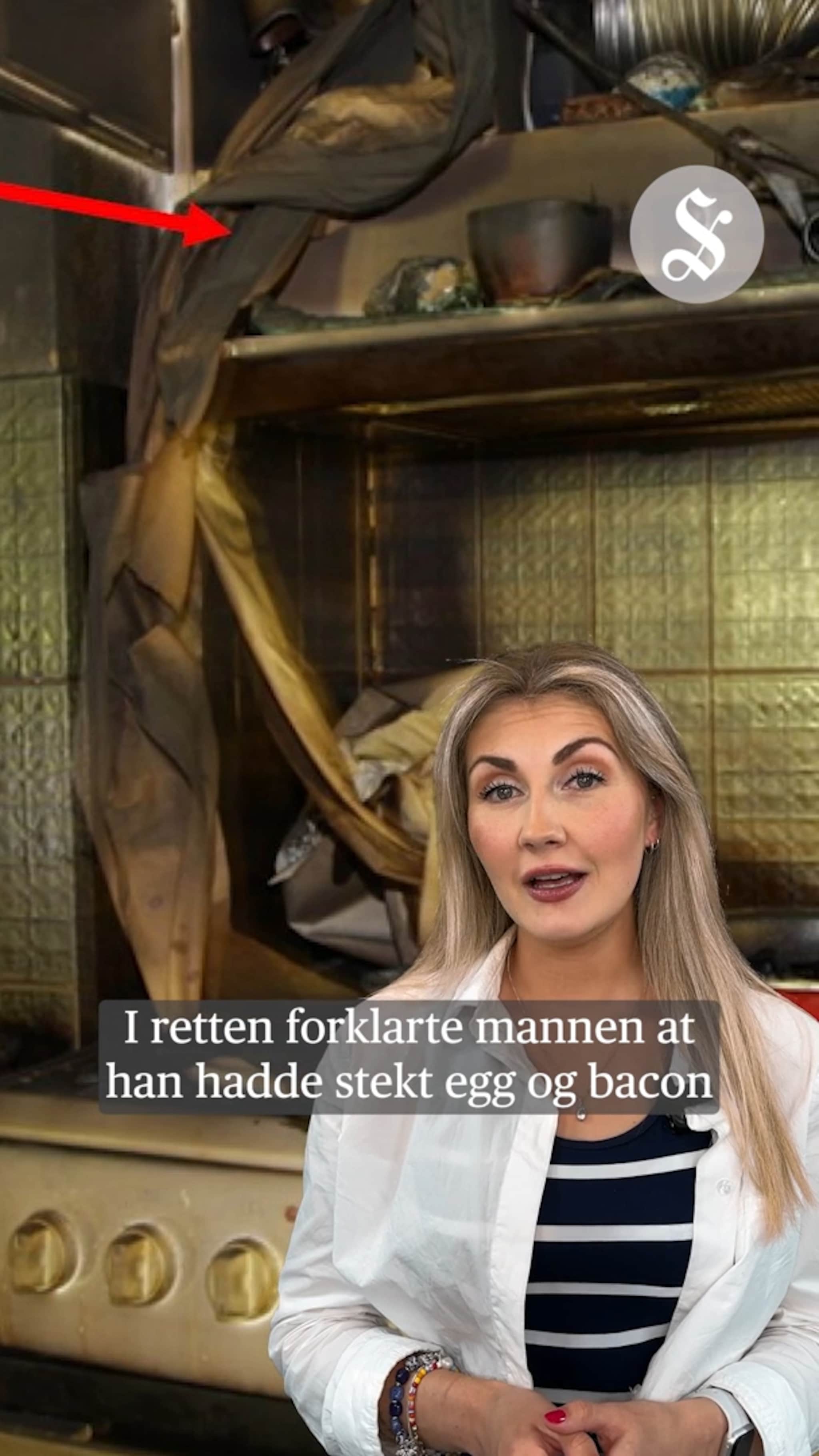 Dømt for å sette fyr på eget hus