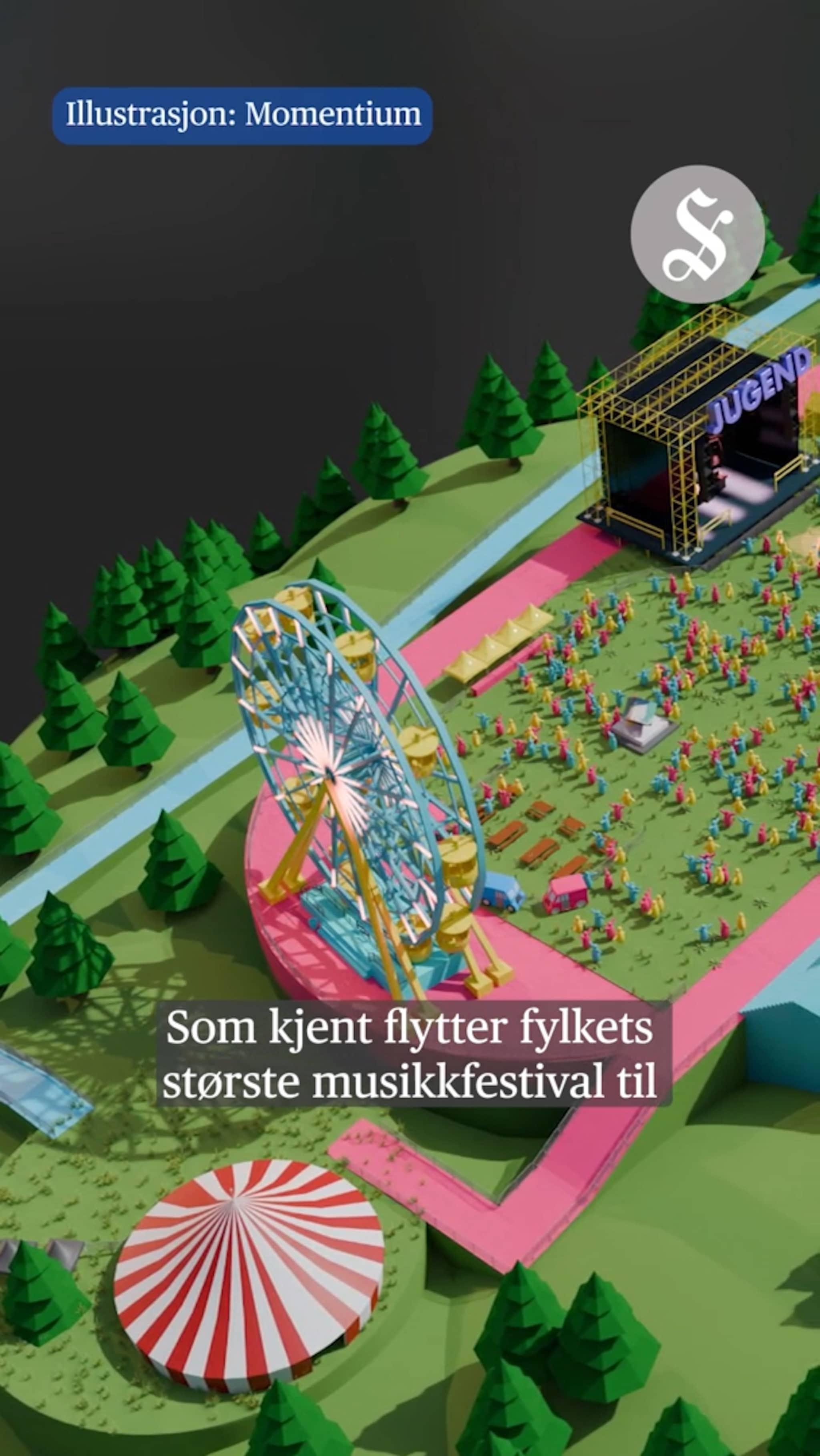 Slik blir festivalområdet under Jugendfest 2025
