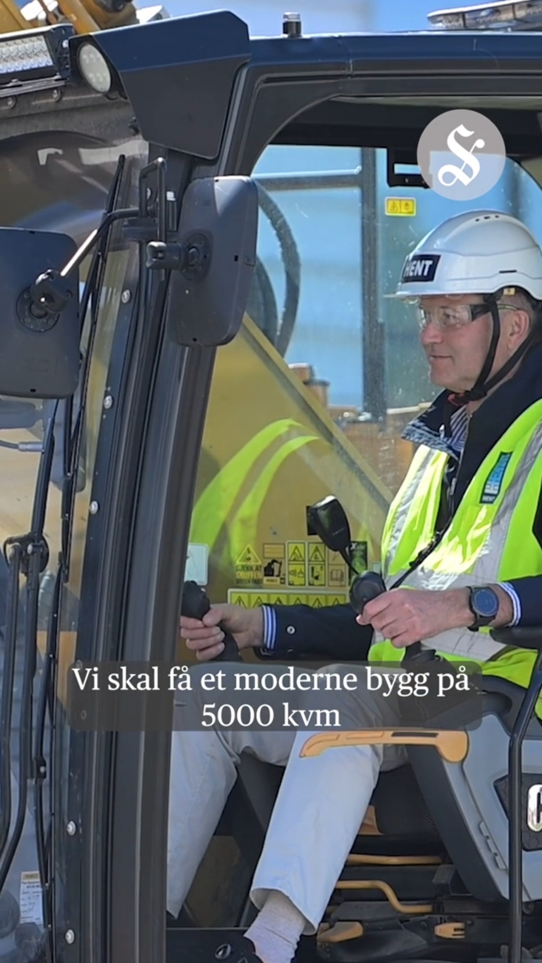 Spaden i jorda for nybygg ved Ålesund sjukehus