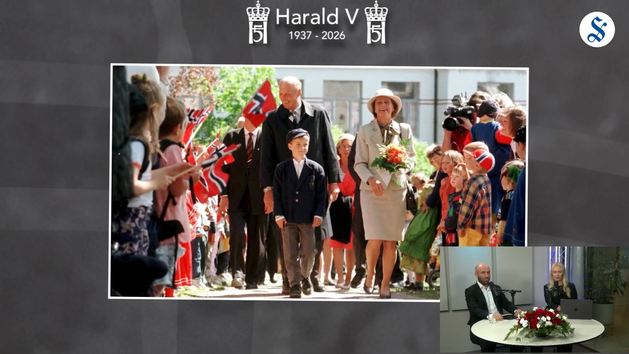 Historiske bilder av Kong Harald V