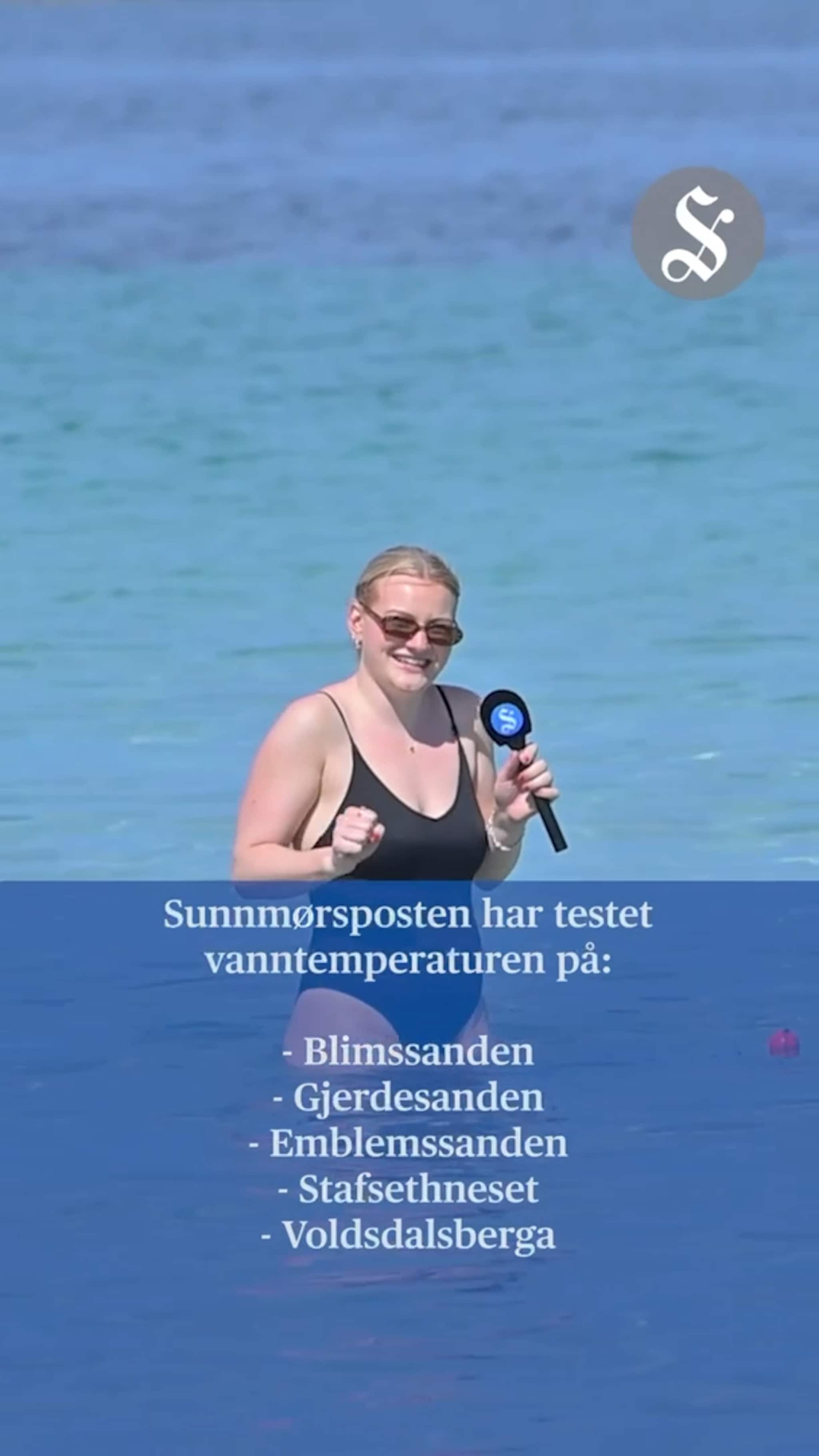 Vi måler badetemperaturen