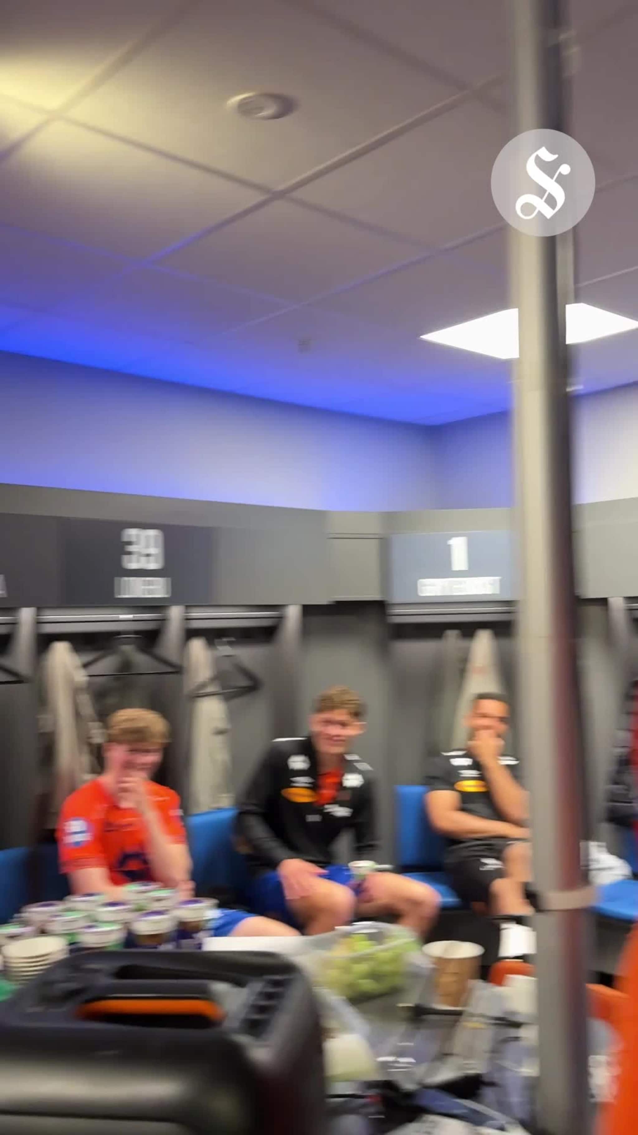 AaFK-garderoben etter kampen