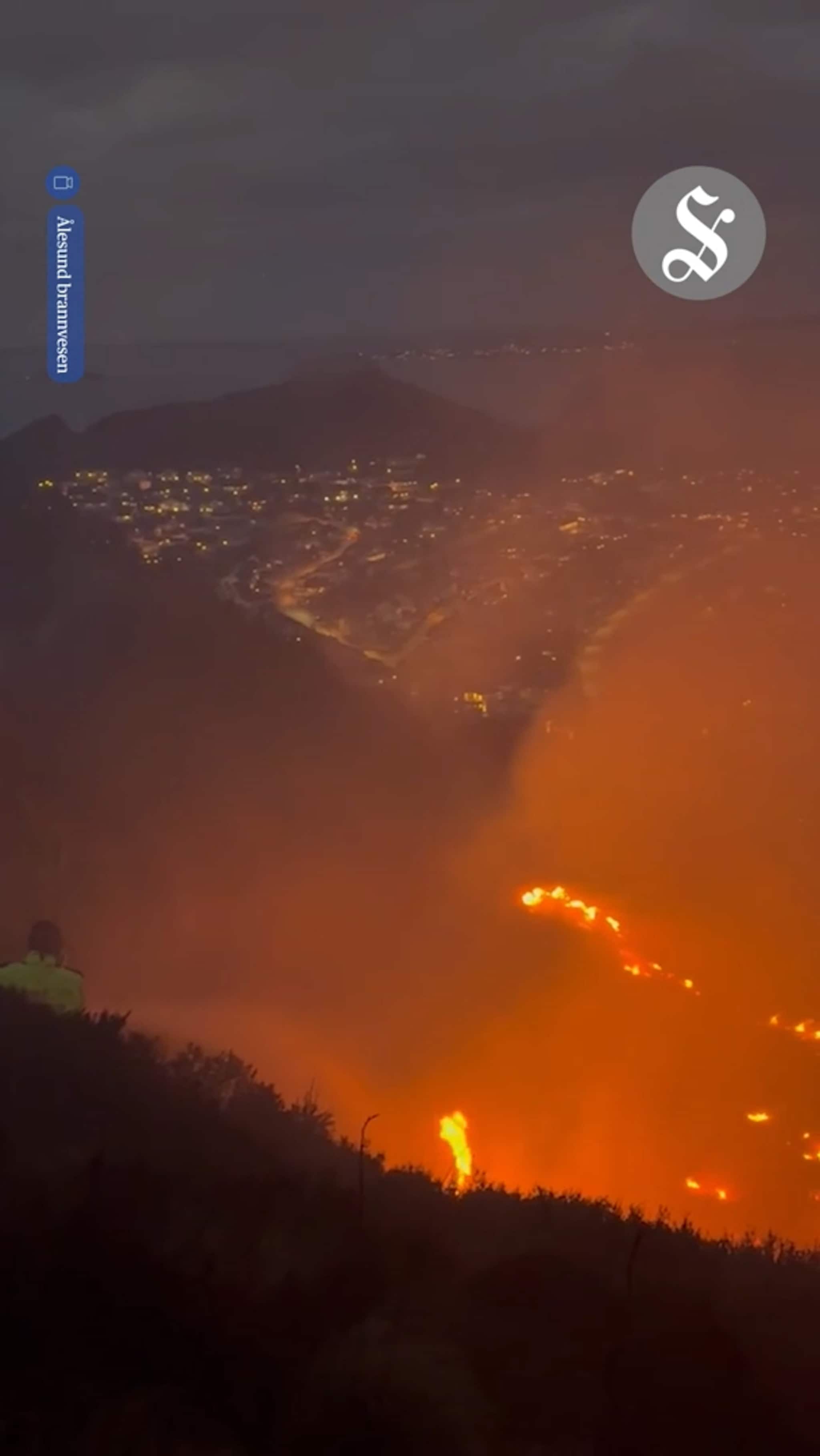 Se brannvesenets egne opptak