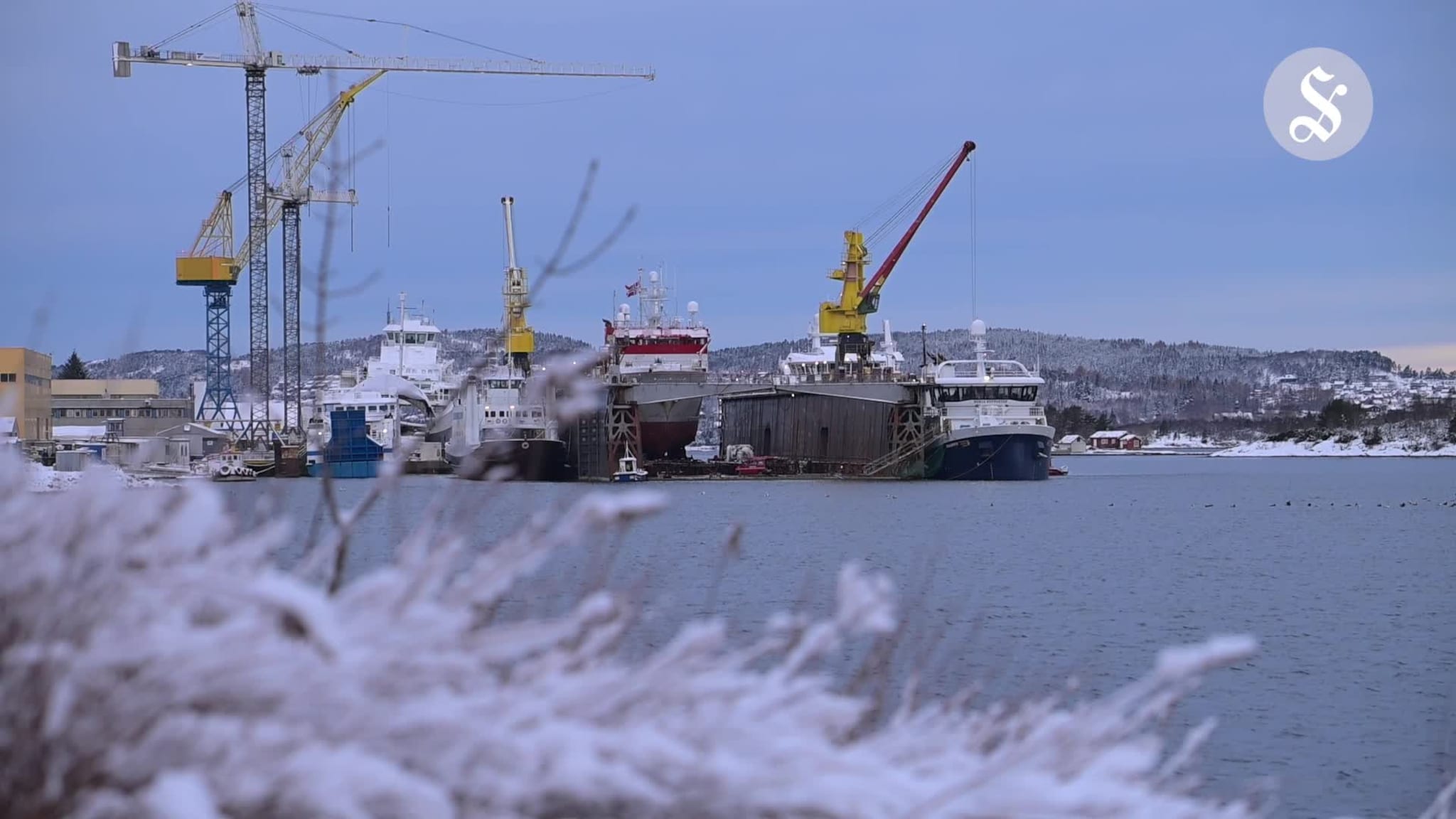 Båt tok inn vann ved Fiskerstrand Verft