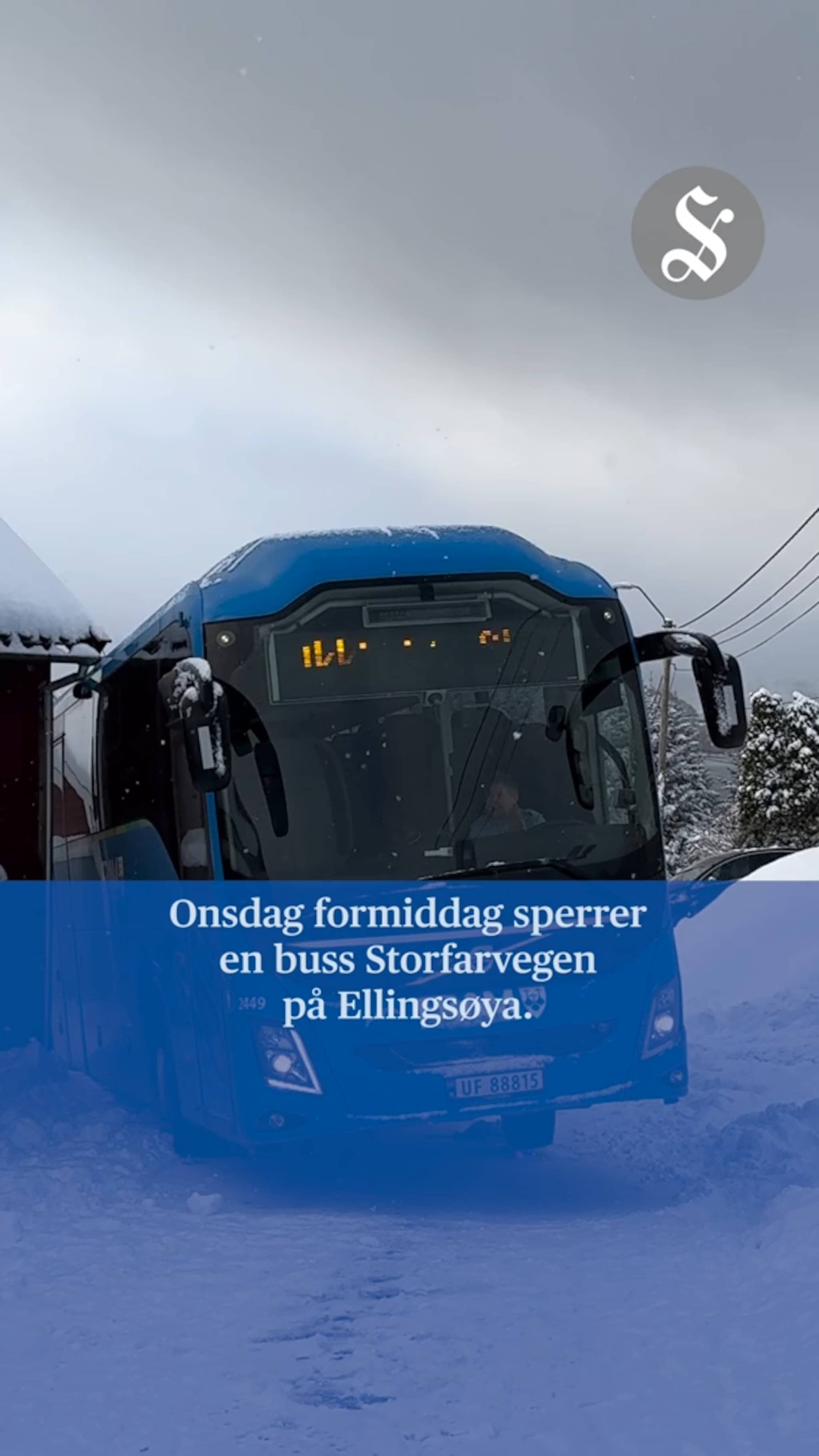 Buss står fast