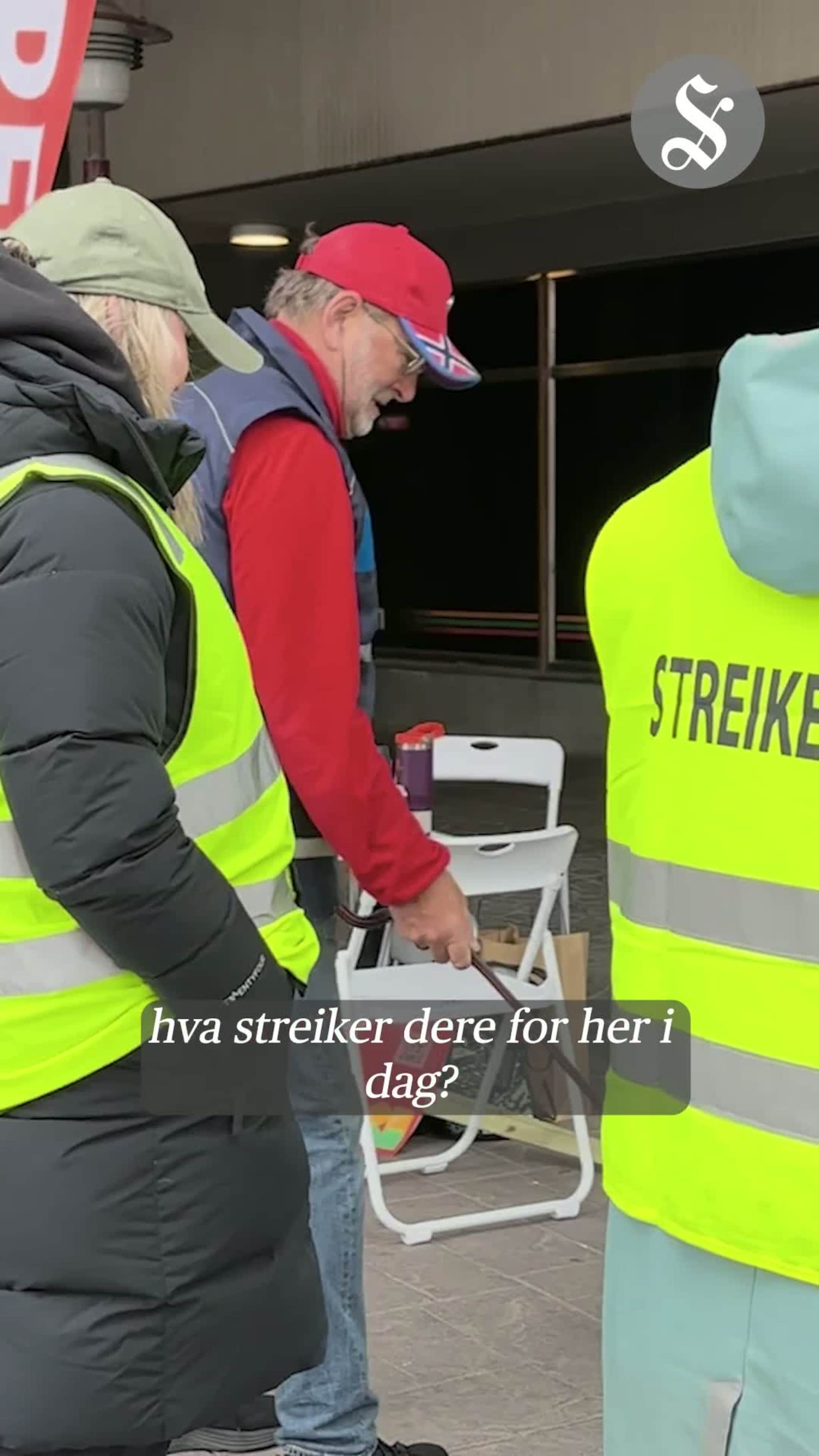 Har streika i tre uker