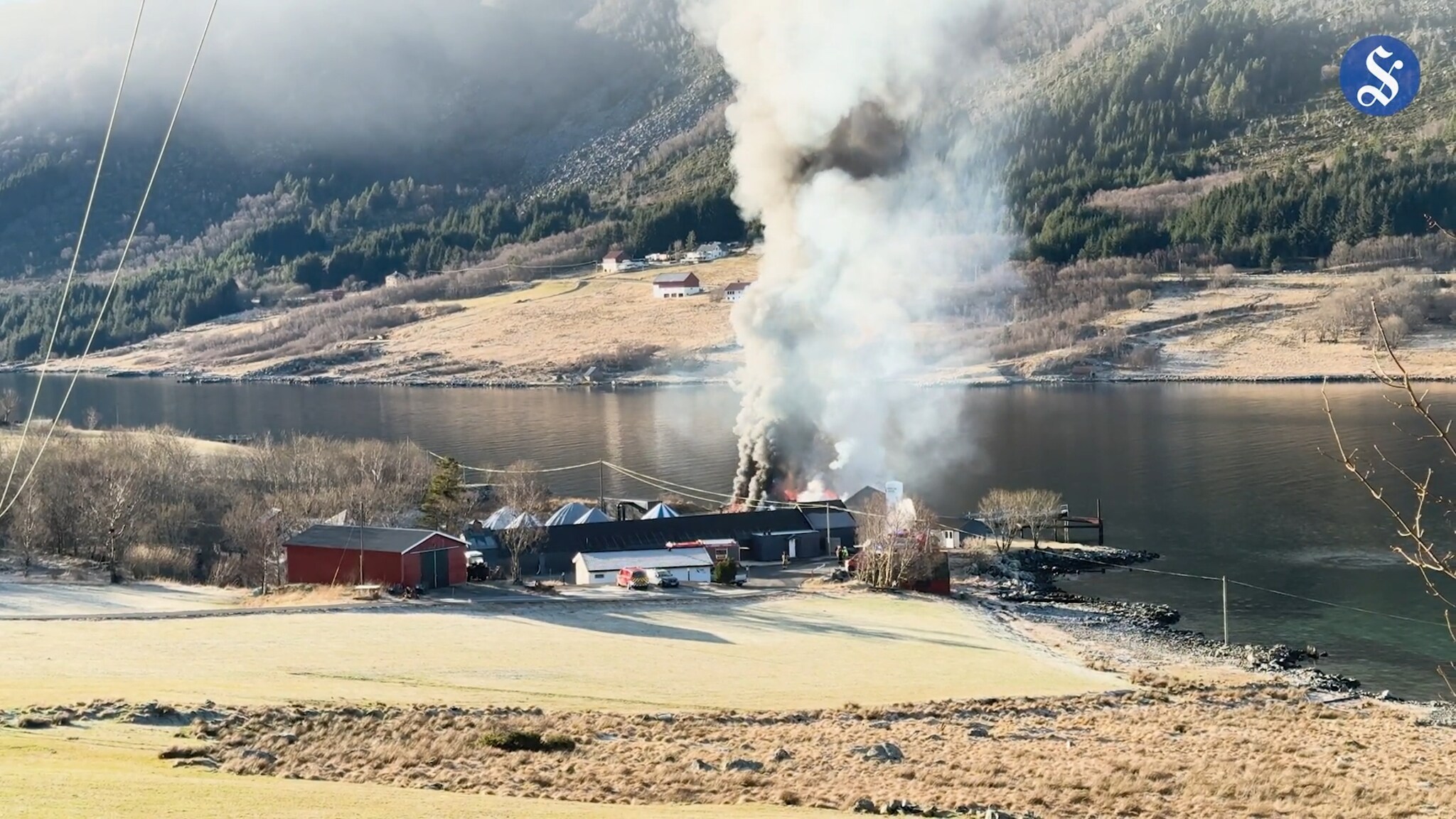 Brann i Vestrefjorden