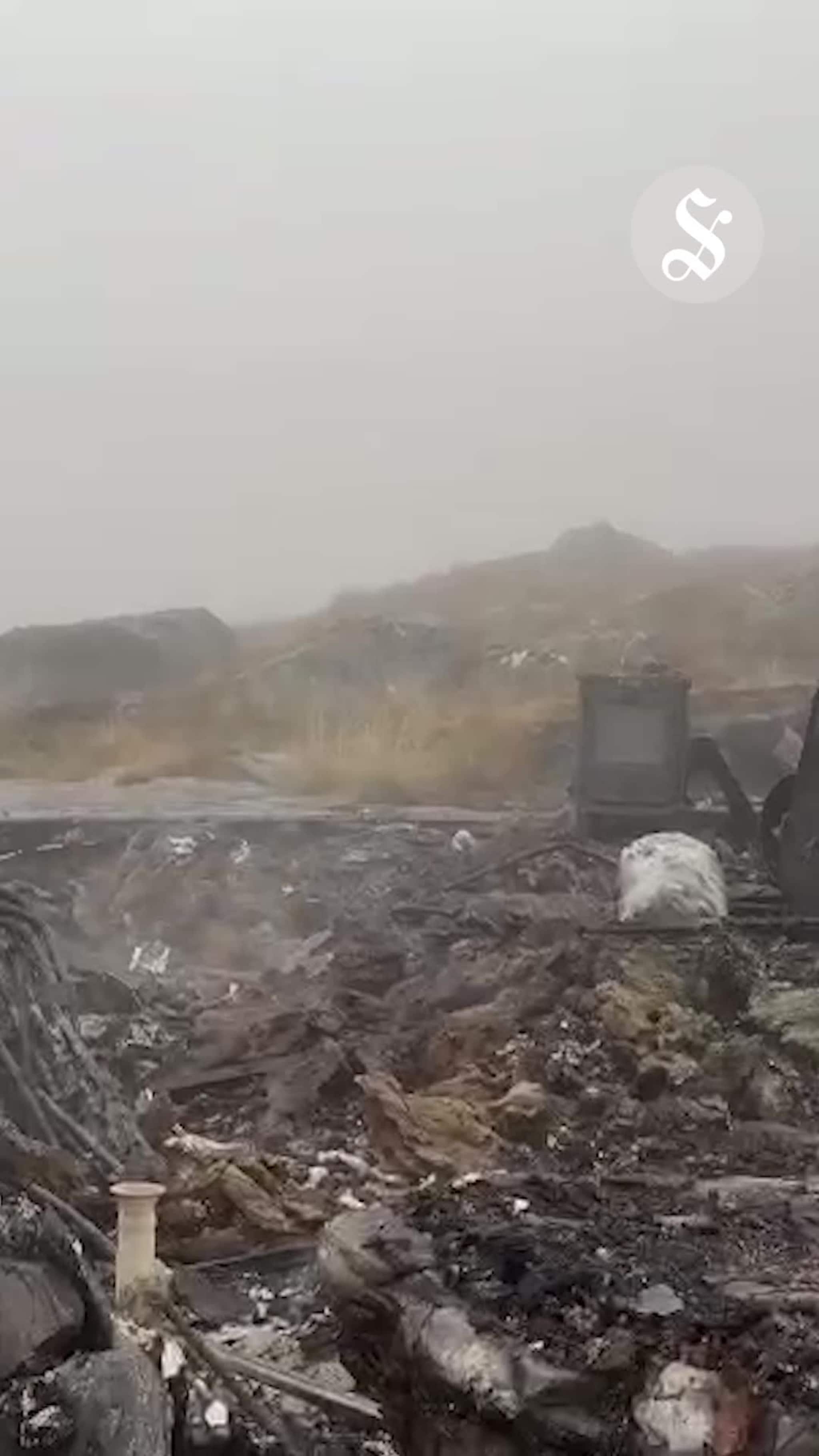 Hytte på Sulafjellet nedbrent