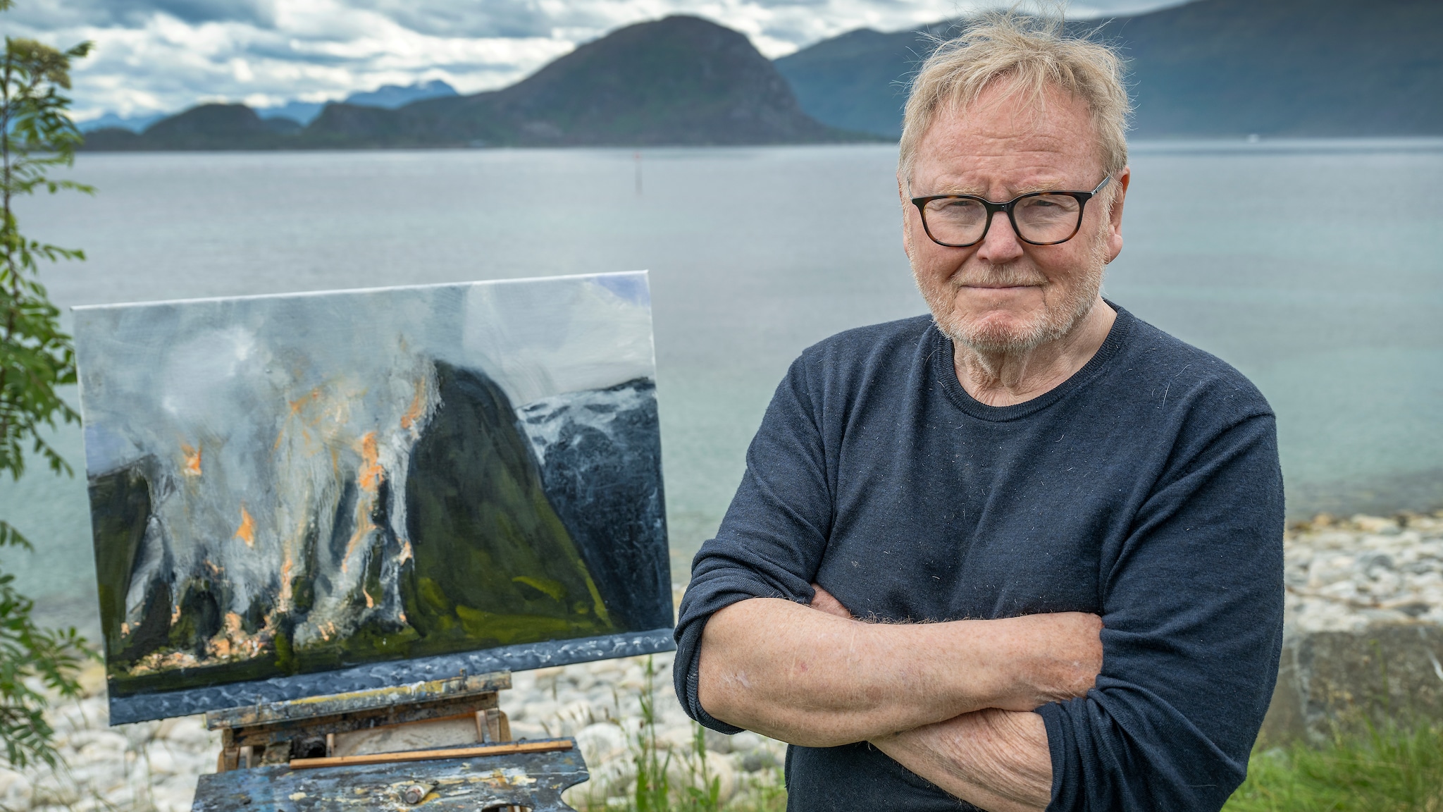 Ørnulf Opdahl malte brannen