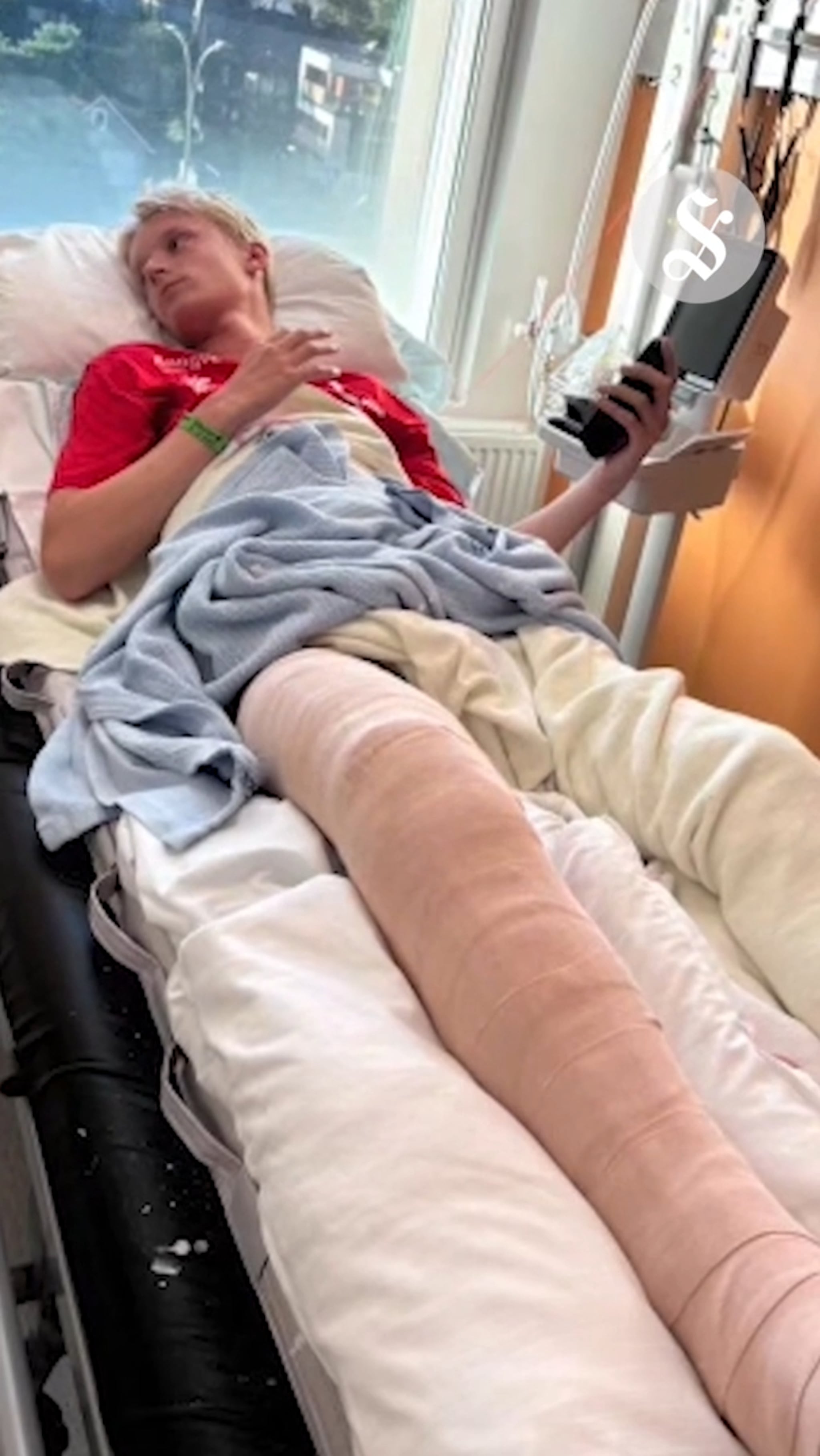 Rørende gest for Daniel som ligger på sjukehus