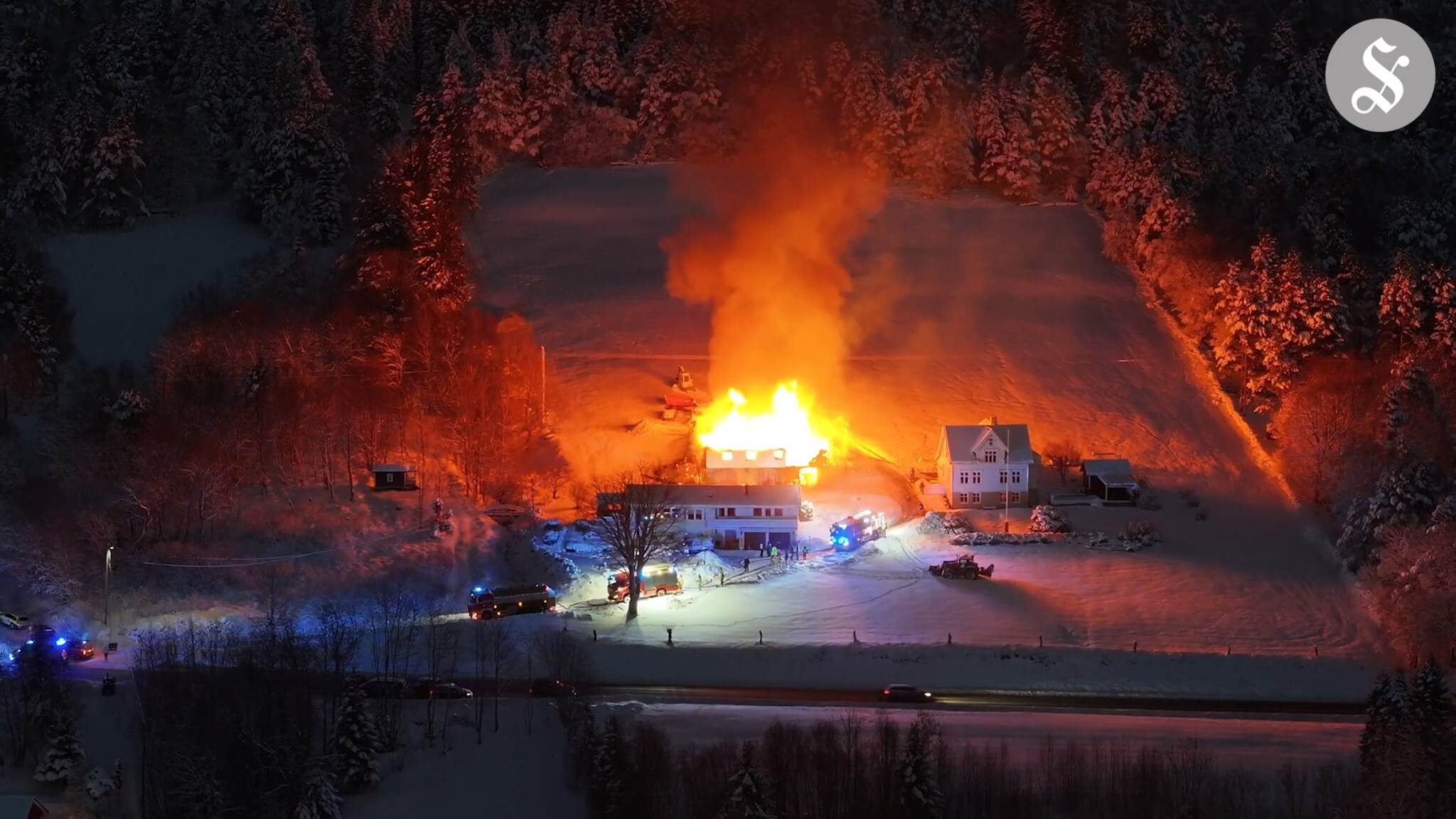 Innsatsleder Hovden om brannen