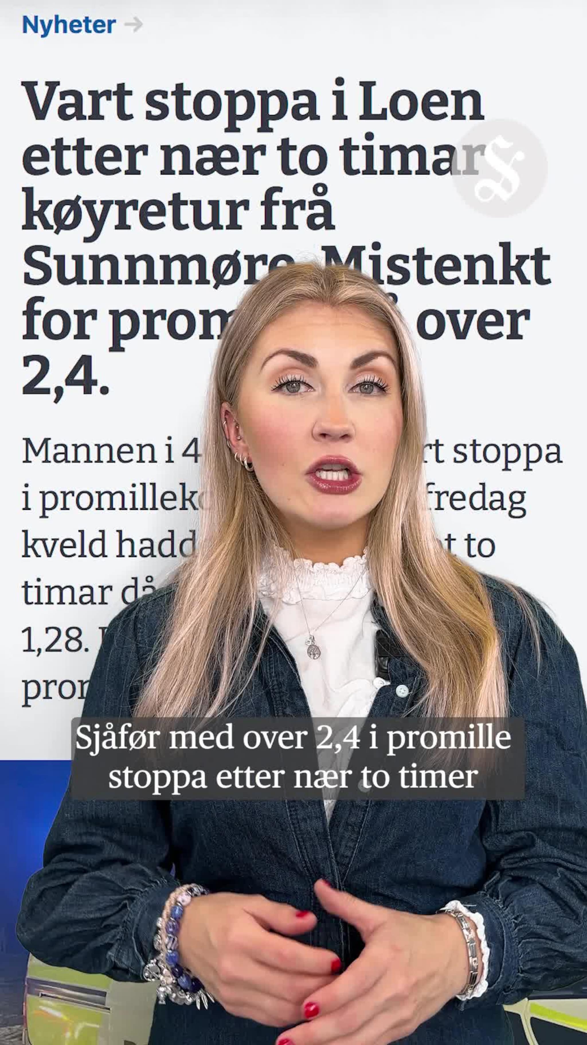 Tatt med 2,4 i promille på kjøretur